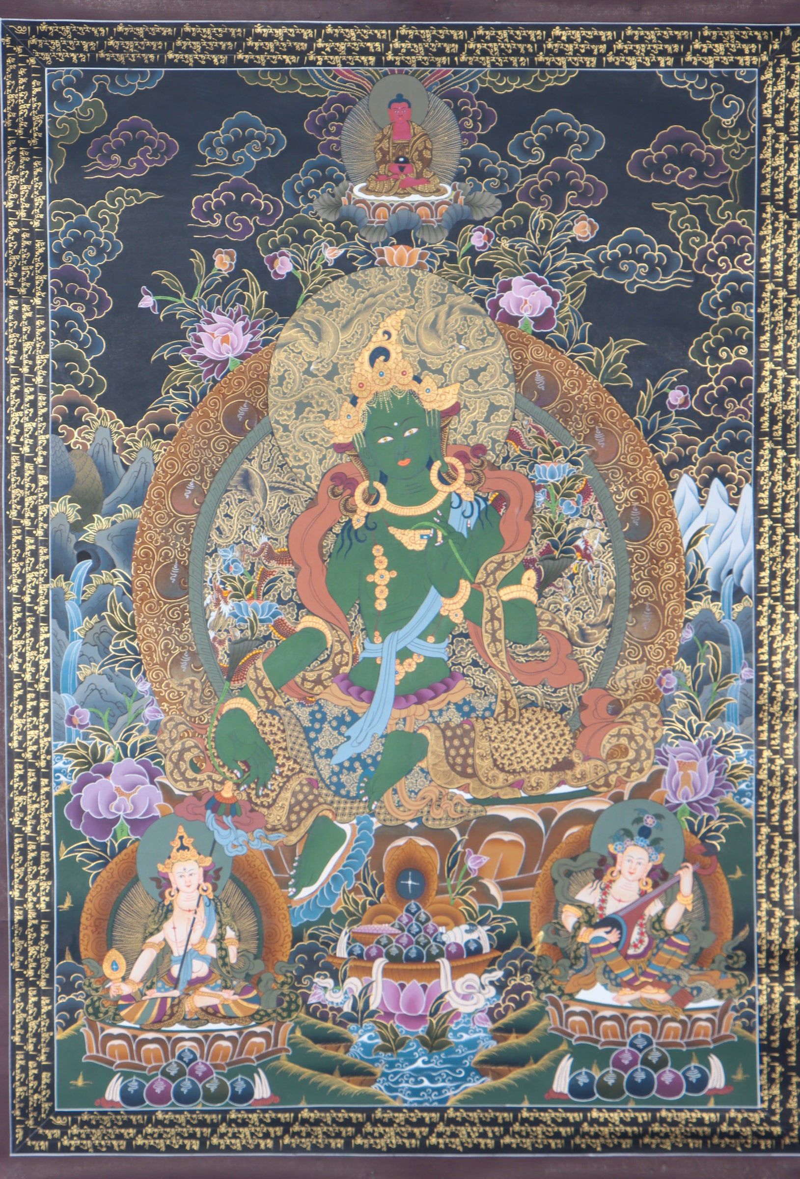  Green Tara Thangka for wisdom and enlightment.