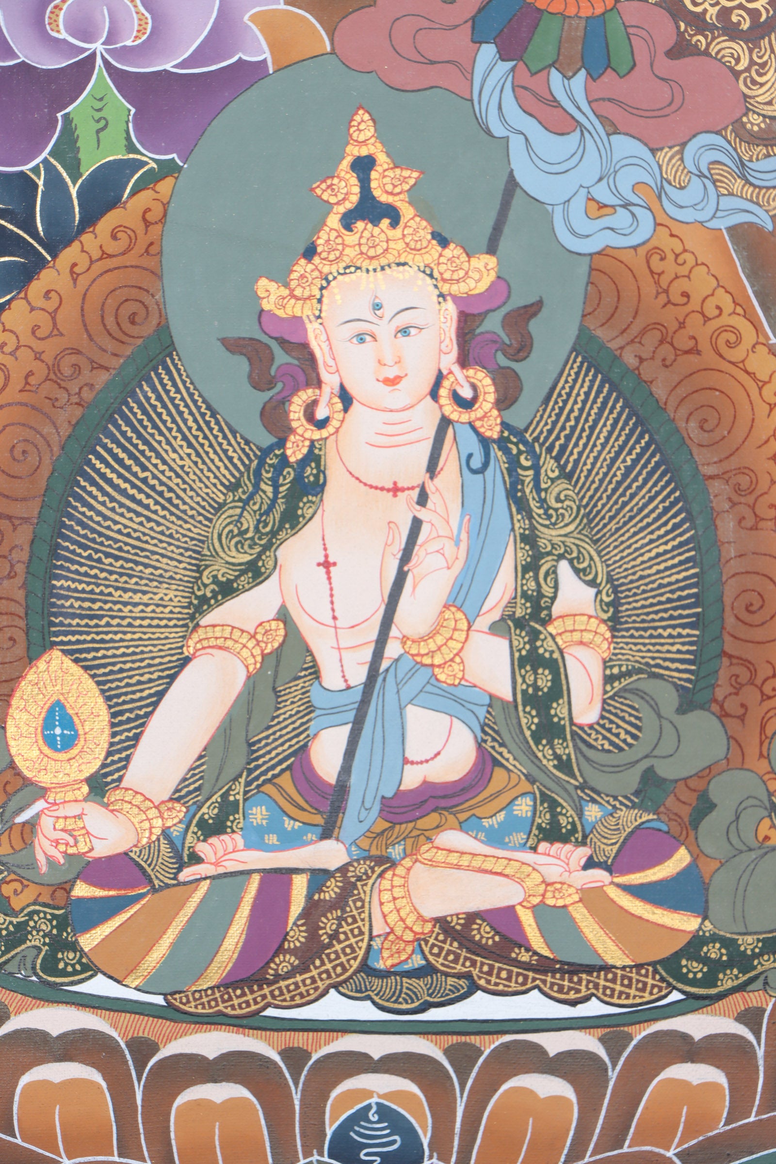 Green Tara Thangka for wisdom and enlightment