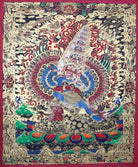 Heruka Thangka Painting aids in meditations and ritual ceremonies.