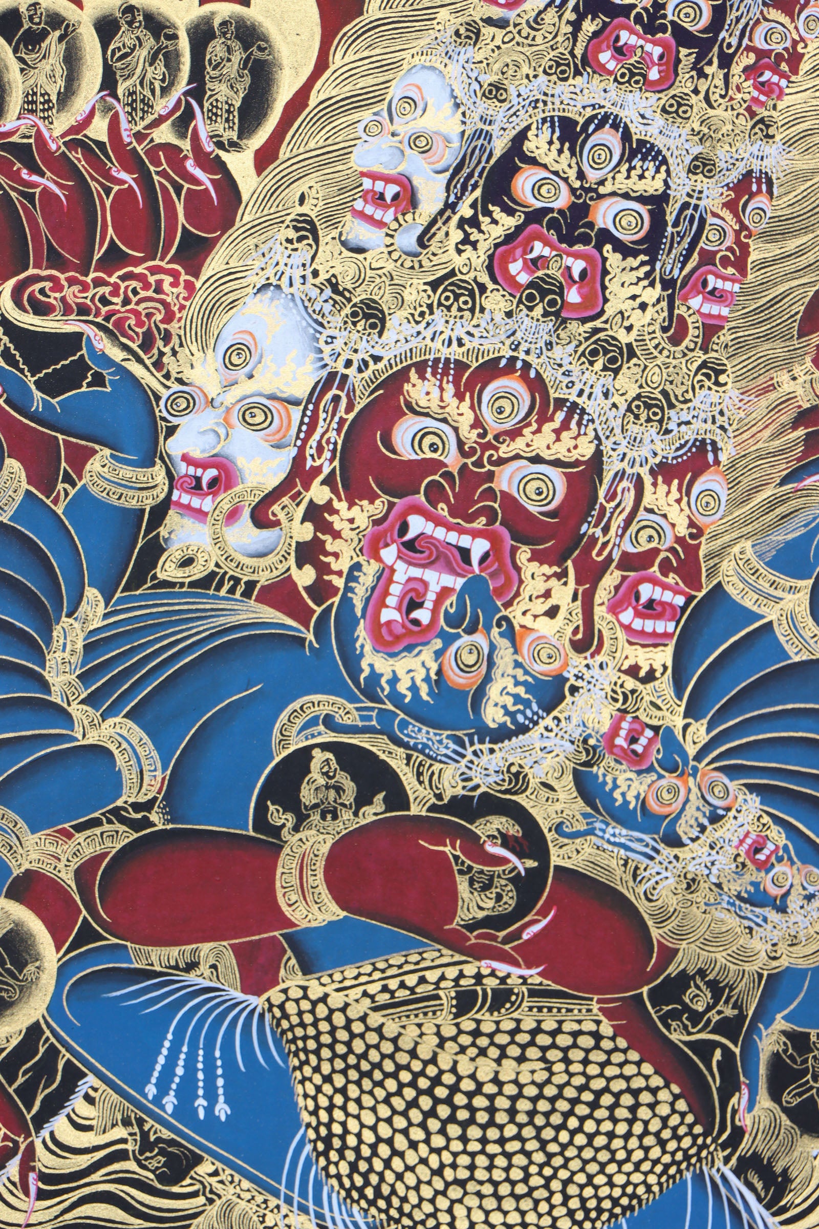 Heruka Thangka Painting aids for meditation and objects of devotion.