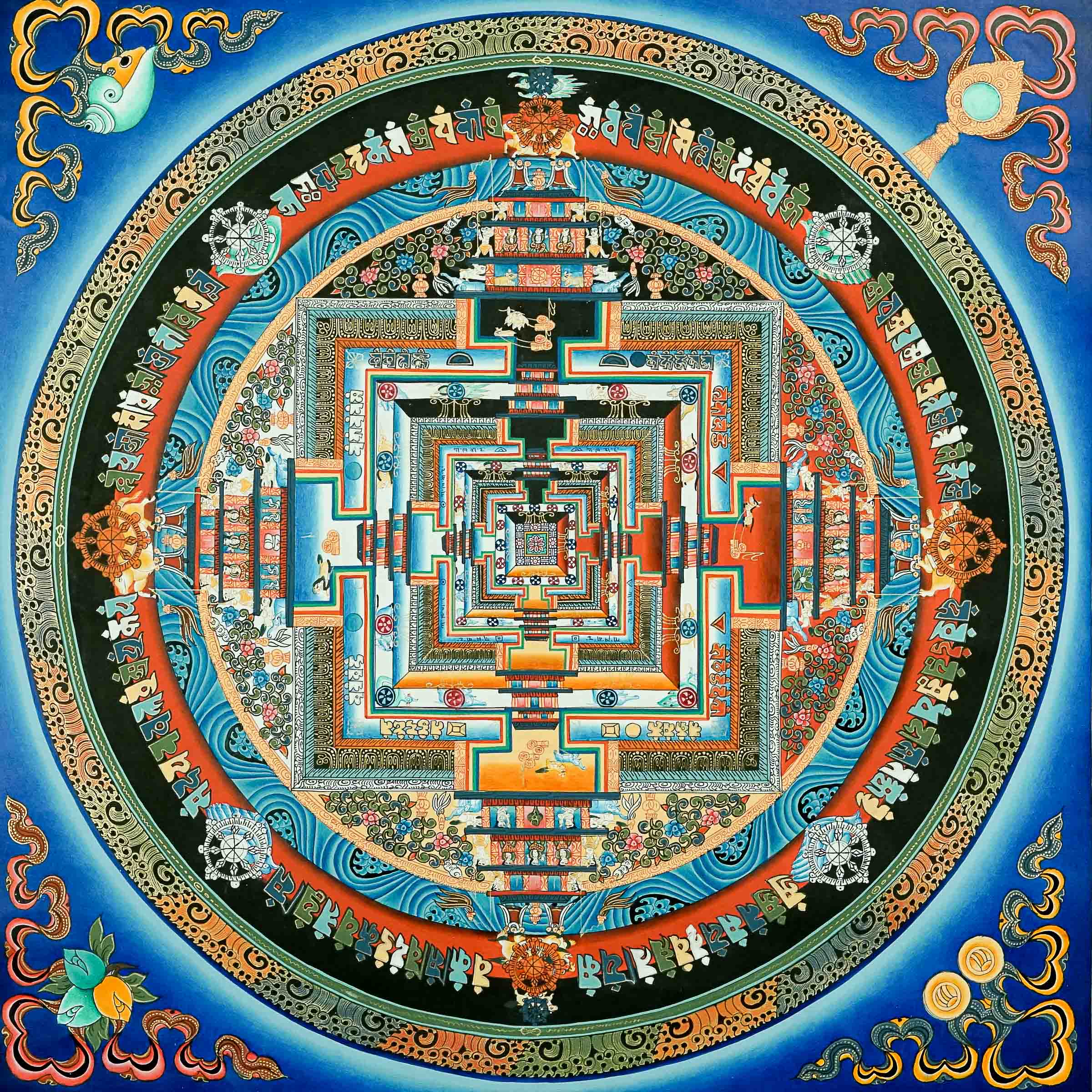 Kalchakra Mandala Thangka Meditation Tool