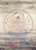 Chundi Thangka Painting for wisdom and compassion.
