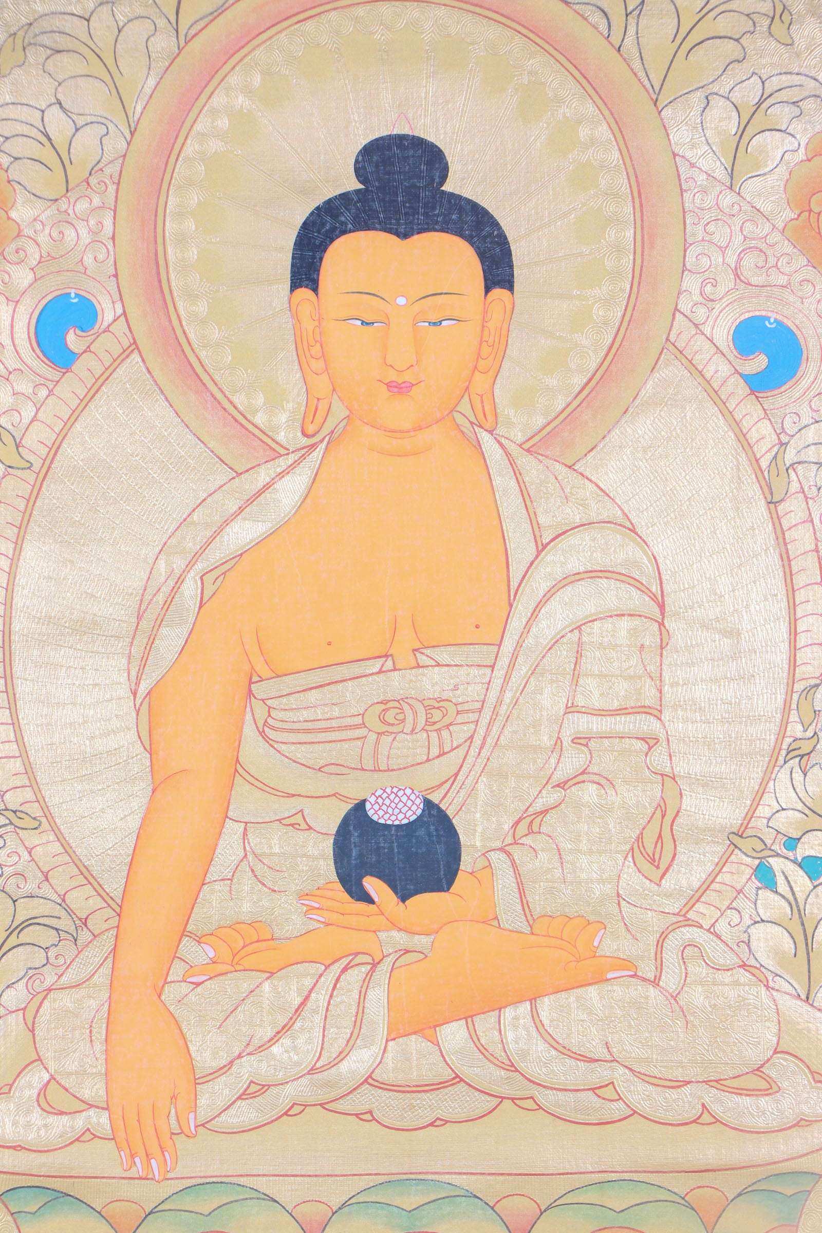 Shakyamuni Buddha Thangka Painting for buddhist teaching.