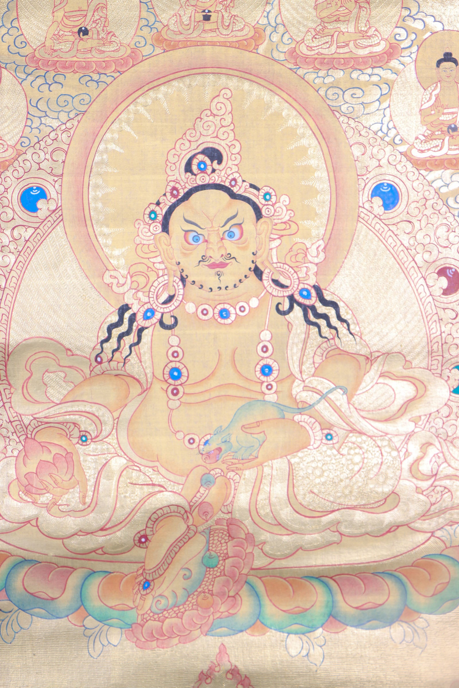 Kuber Thangka Painting for prayer and devotion.