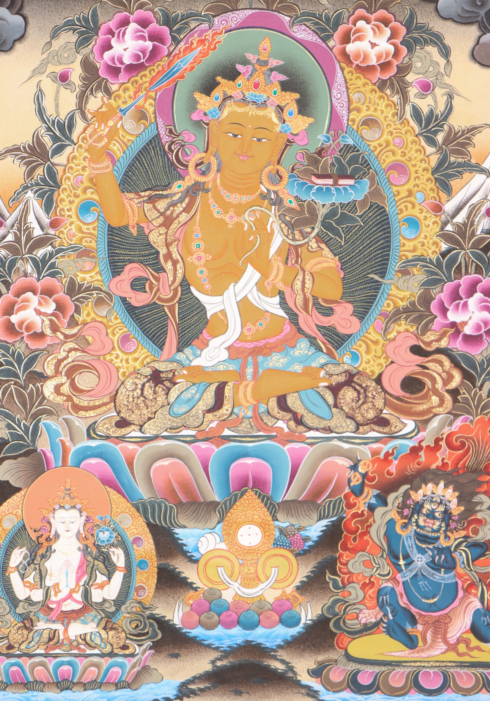 Manjushri Thangka for wisdom and compassion.