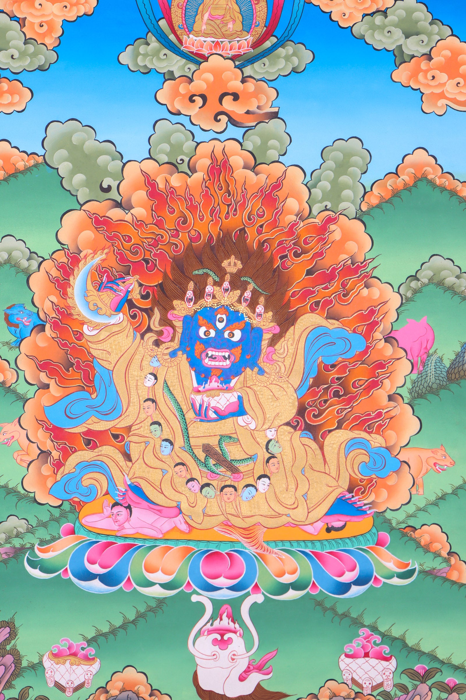 Mahakala Thangka Painting for protection.