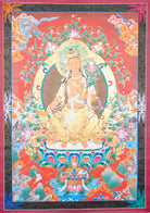 Maitreya Buddha Thangka Painting for spiritual growth. 