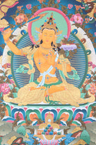 Beautiful Manjushri Thangka for wisdom and compassion.