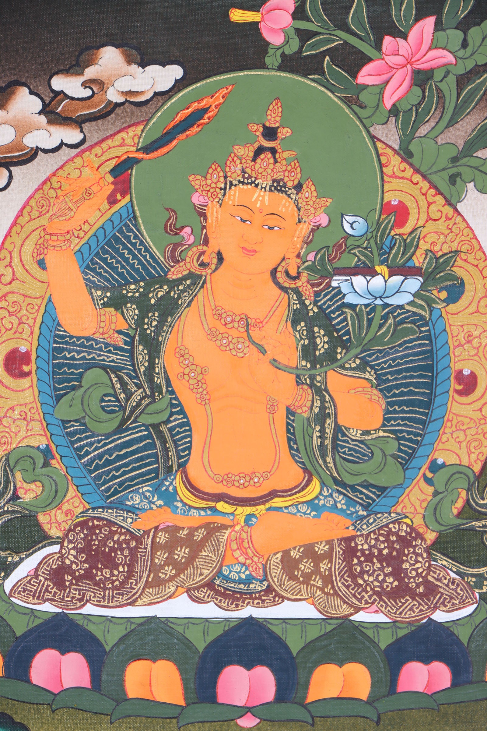 Manjushree Thangka for focusing minds and develop spiritual awareness.