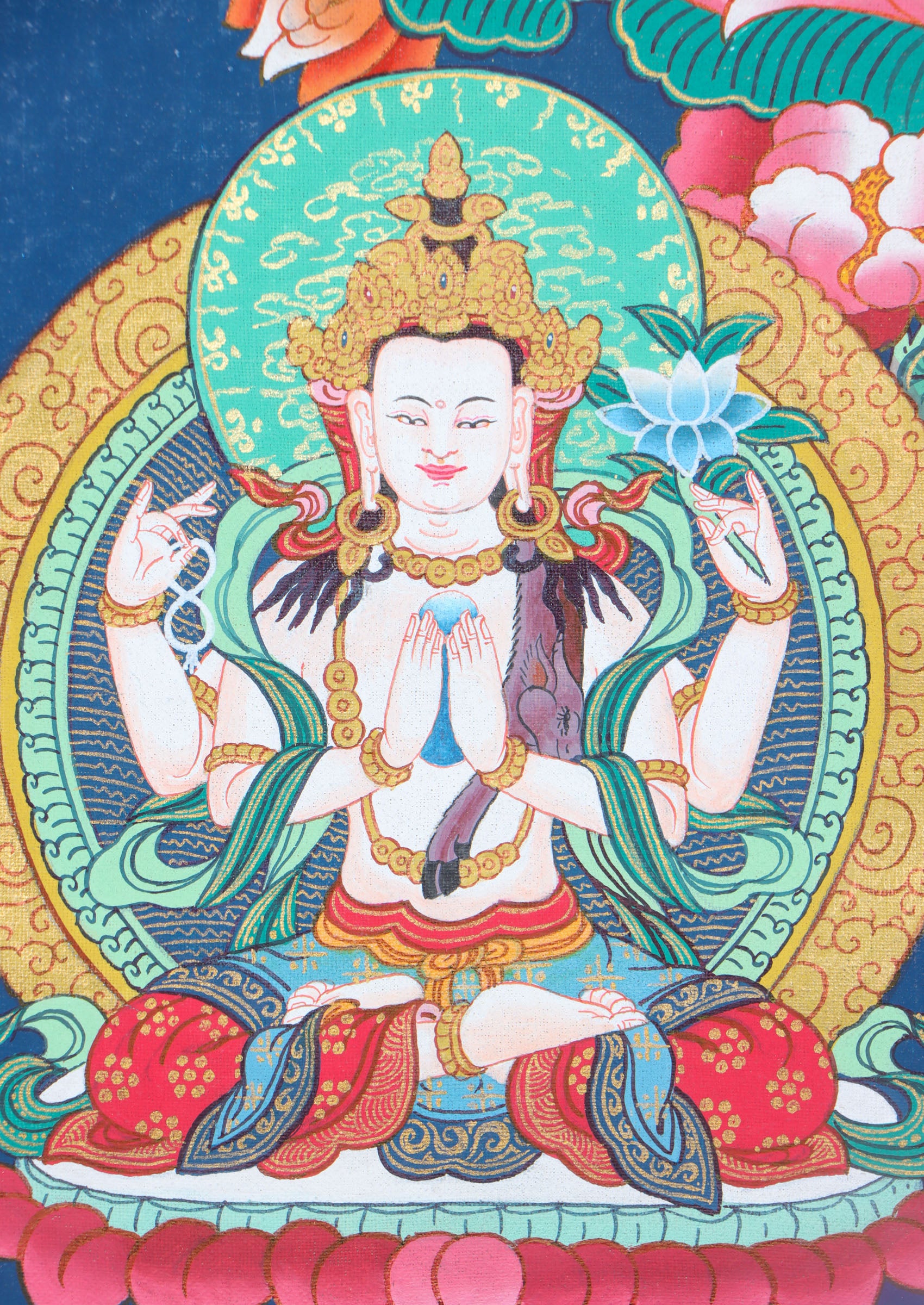 Manjushri Thangka Painting - Lucky Thanka
