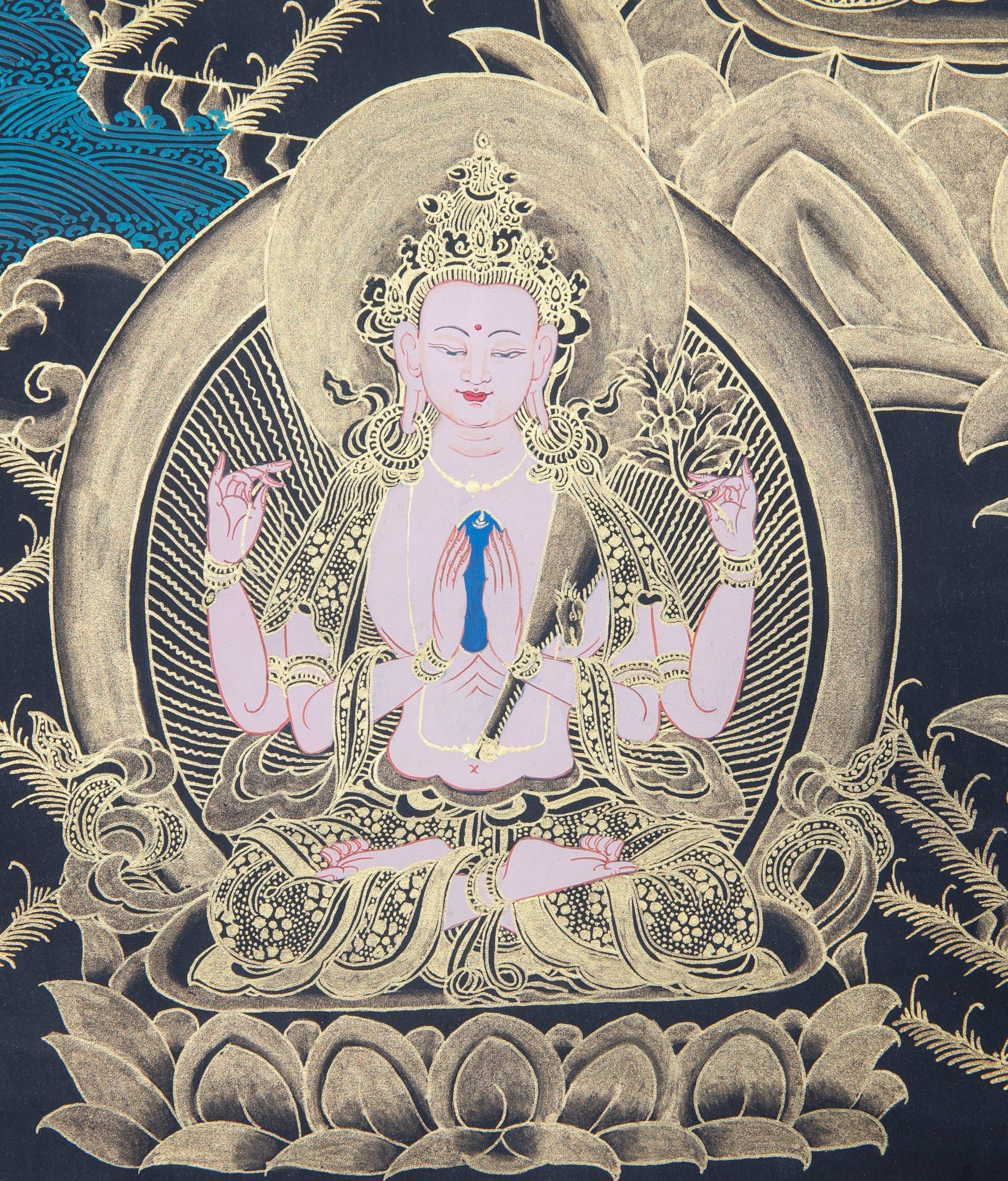 Manjushri Thangka Painting for wisdom.