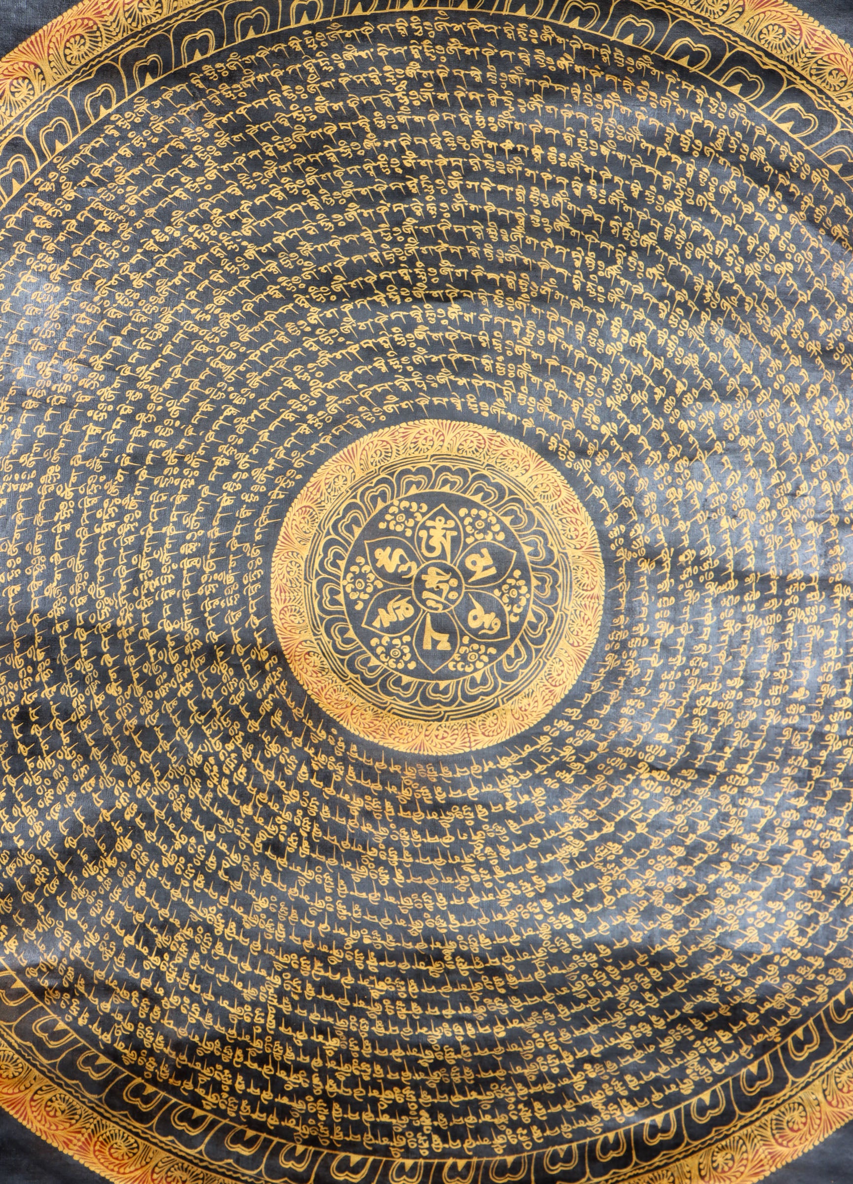 Mantra Mandala Thangka for meditation and spirituality..