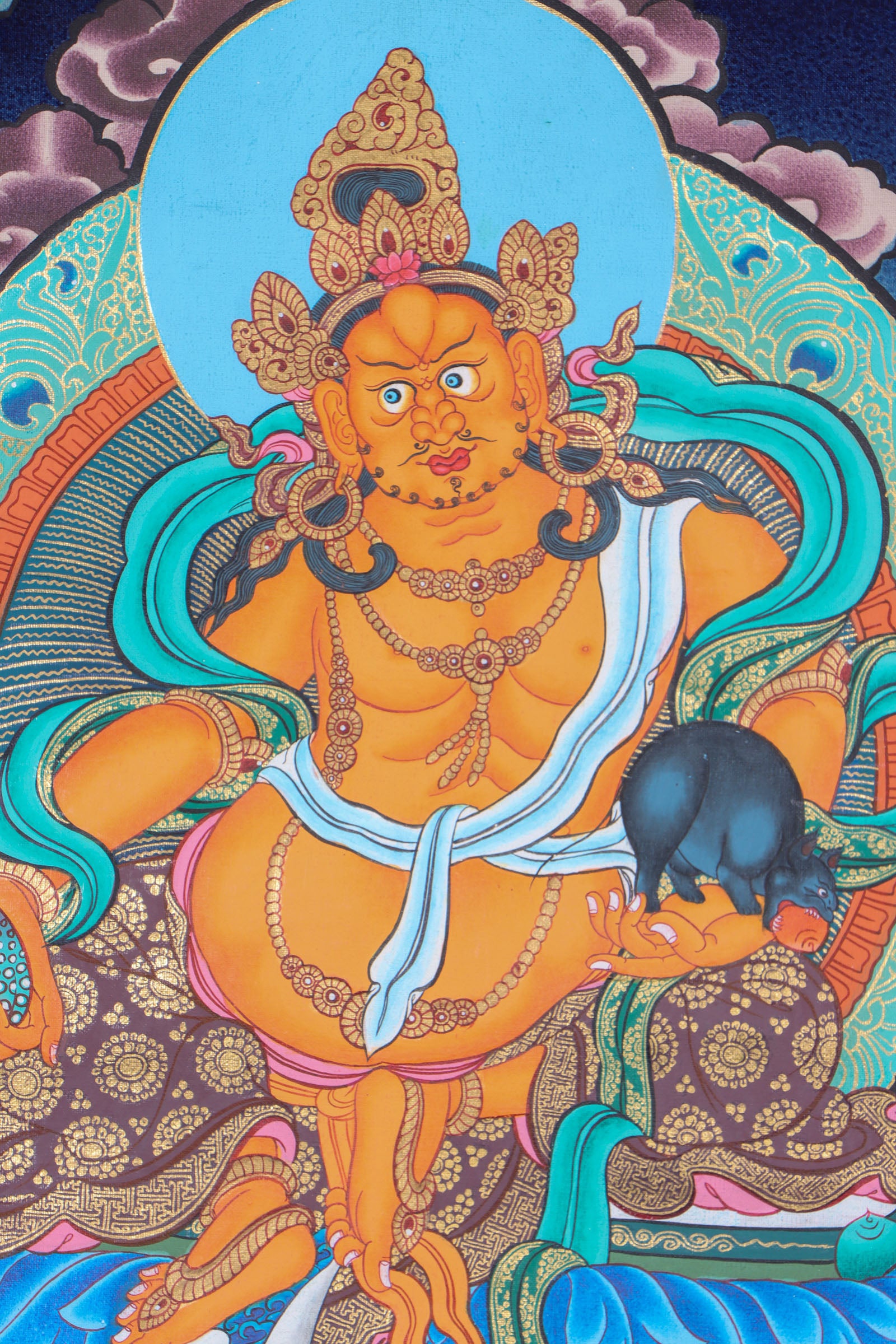 Kuber Thangka for wealth and prosperity .