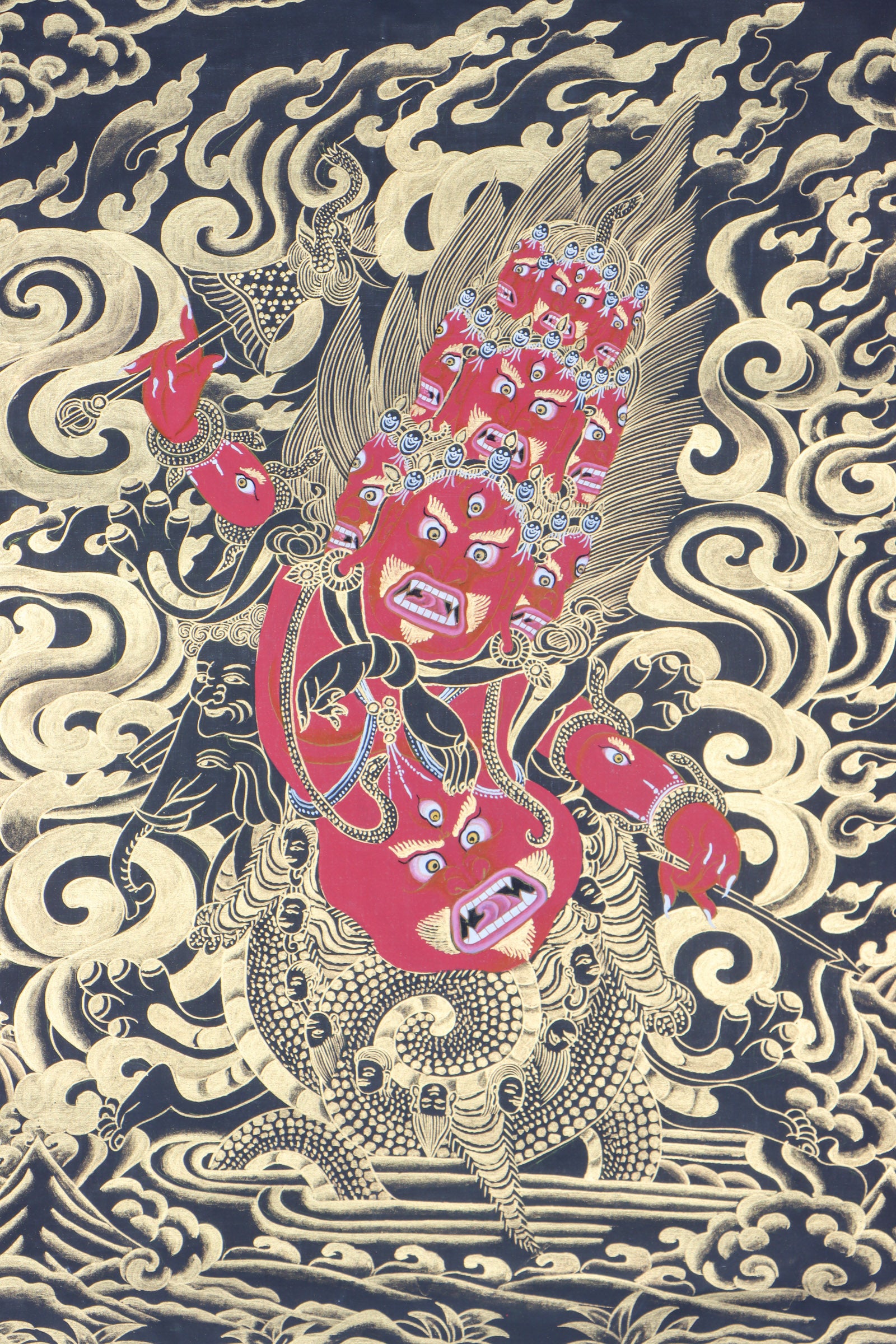 Rahula Thangka Painting for protection.