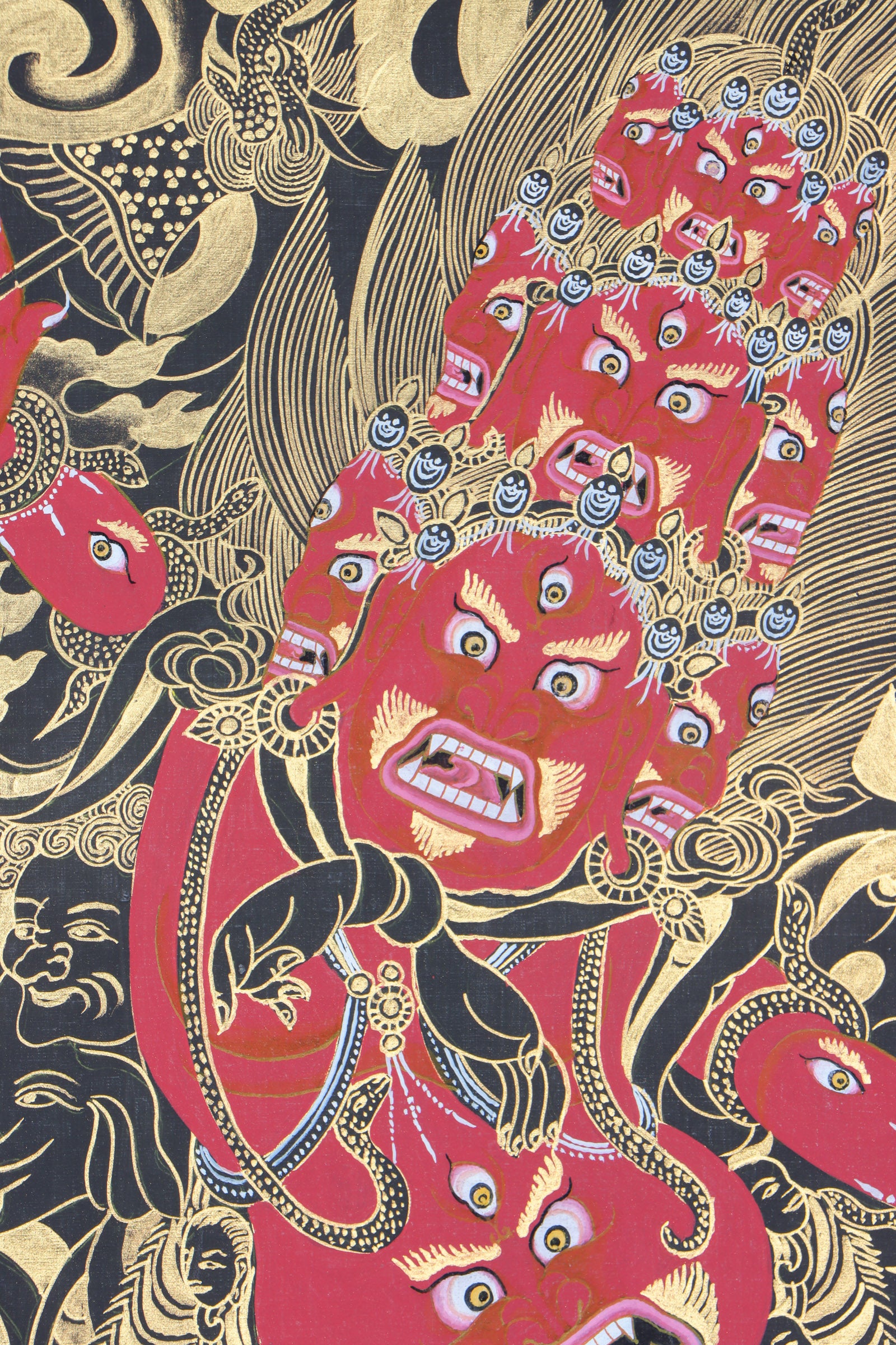 Rahula Thangka Painting for protection.