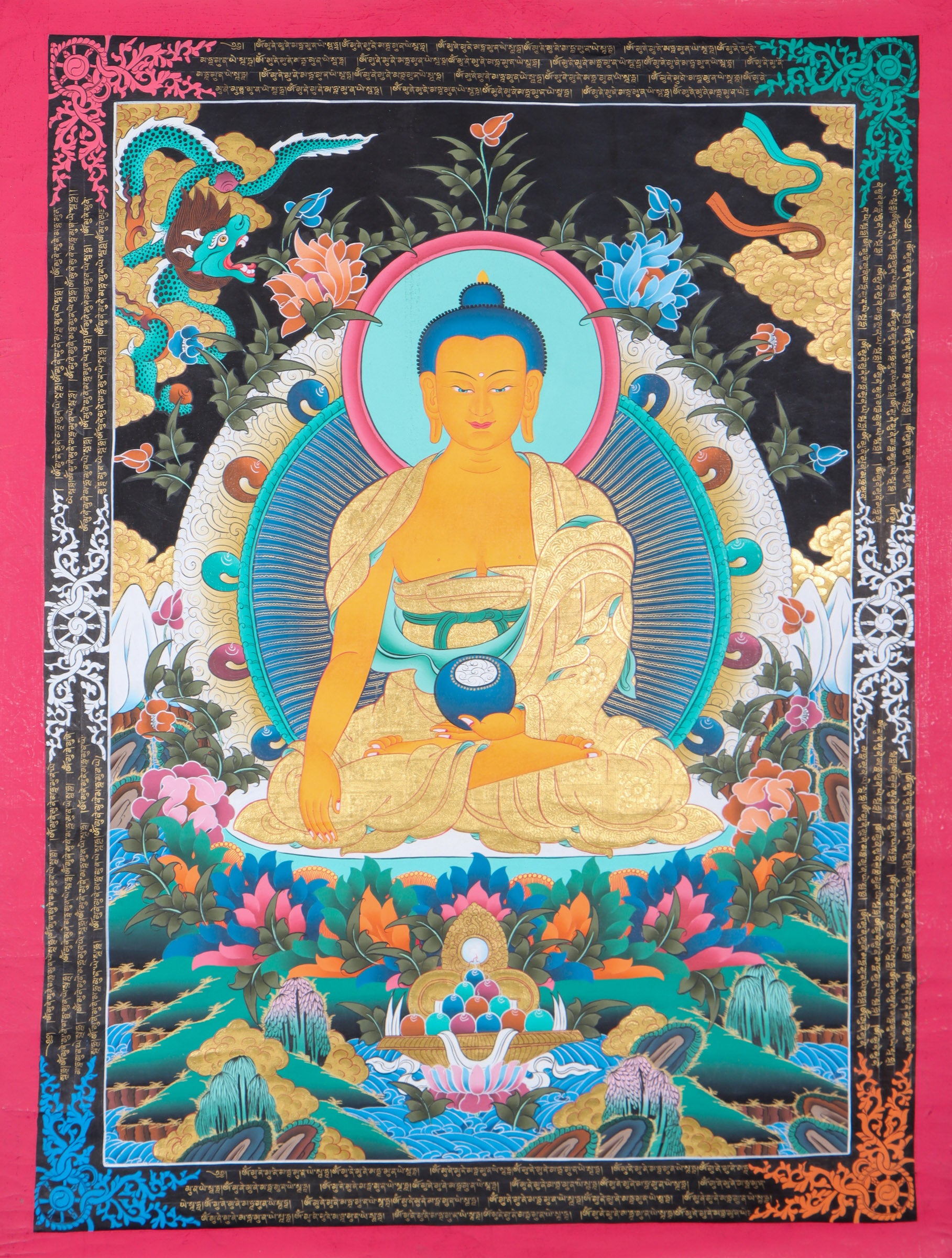 Shakyamuni Buddha Thangka for enlightment.
