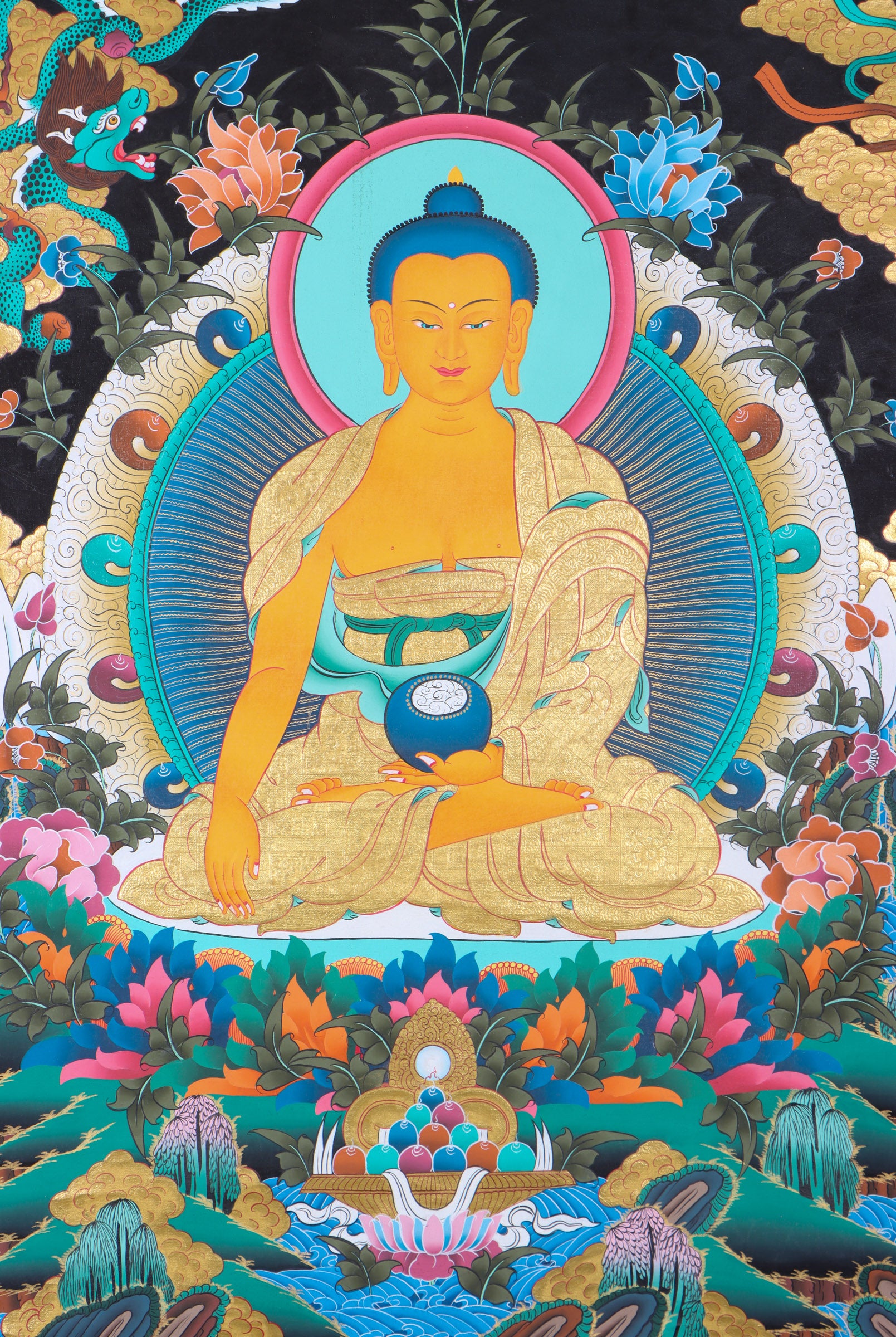Shakyamuni Buddha Thangka for enlightment.
