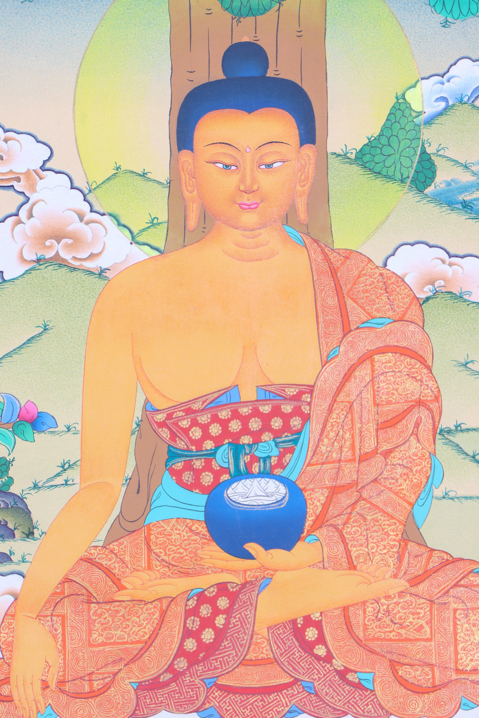 Shakyamuni Buddha Thangka Painting - Lucky Thanka