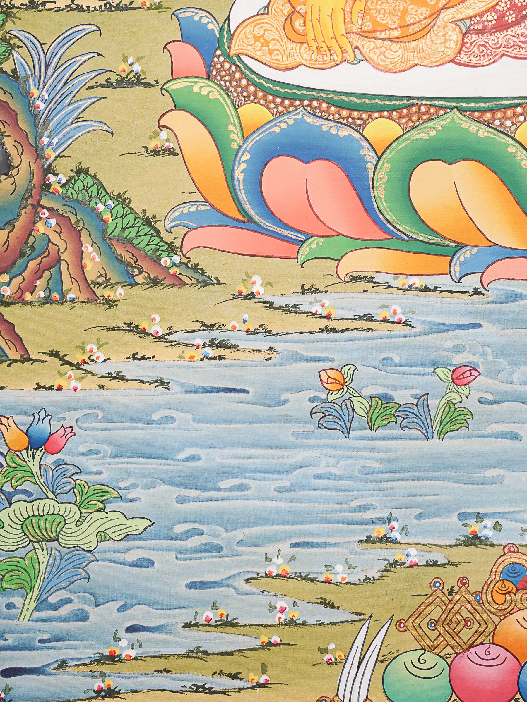 Shakyamuni Buddha Thangka - Tibetan Painting