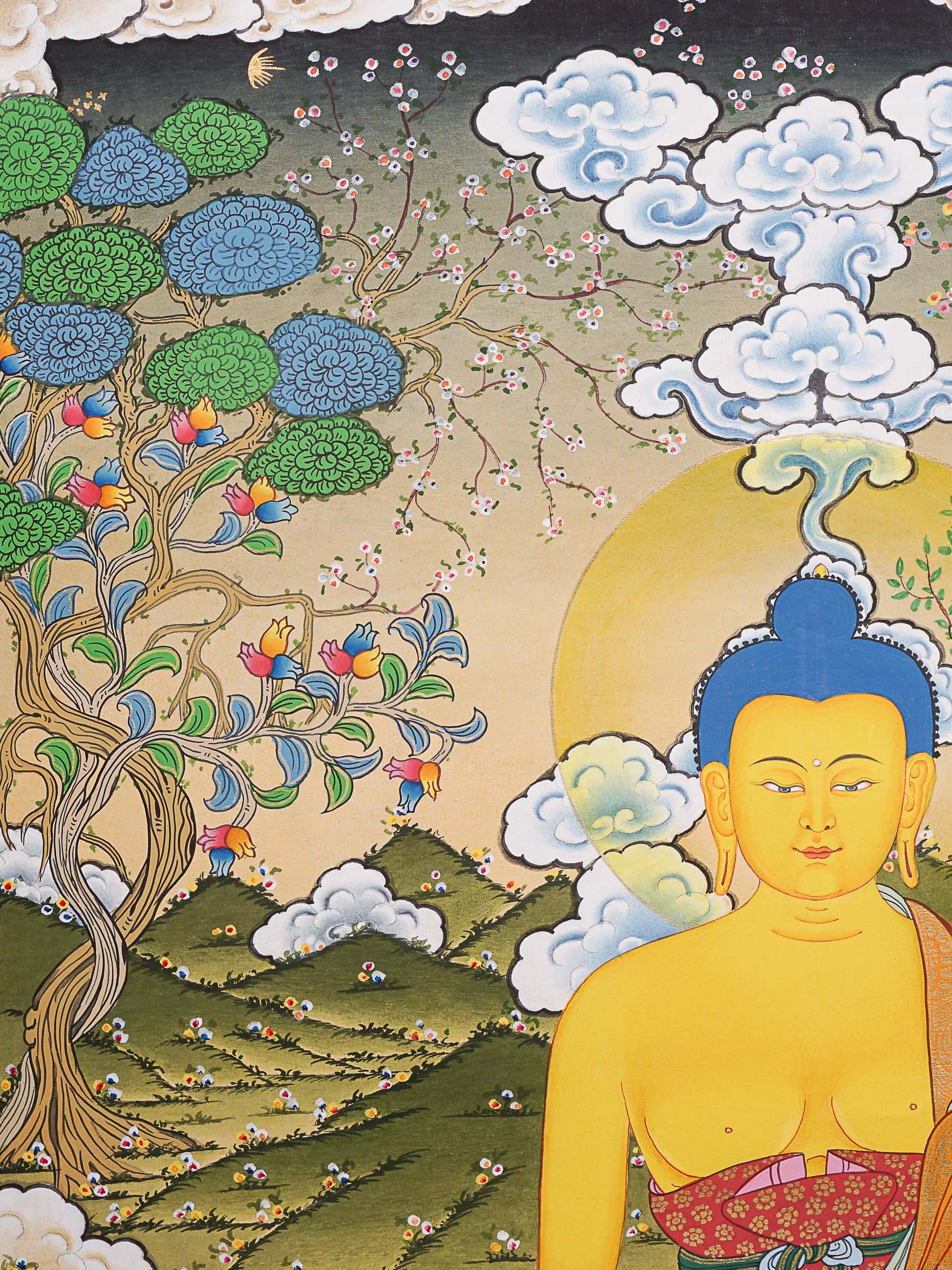 Shakyamuni Buddha Thangka - Tibetan Painting