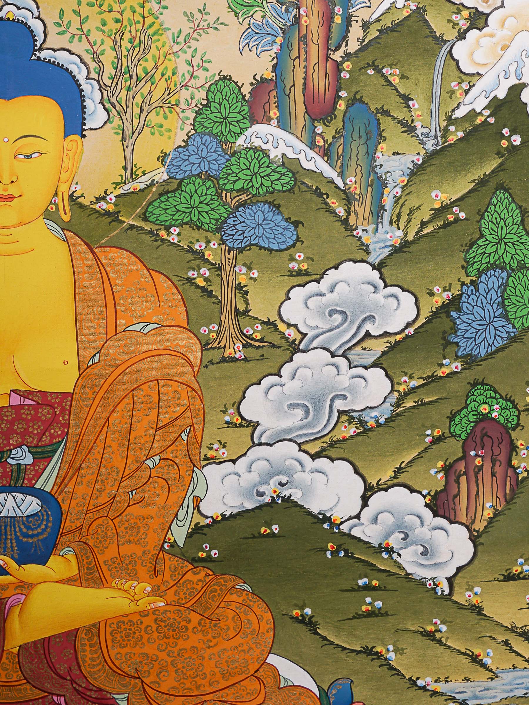 Shakyamuni Buddha Thangka - Tibetan Painting