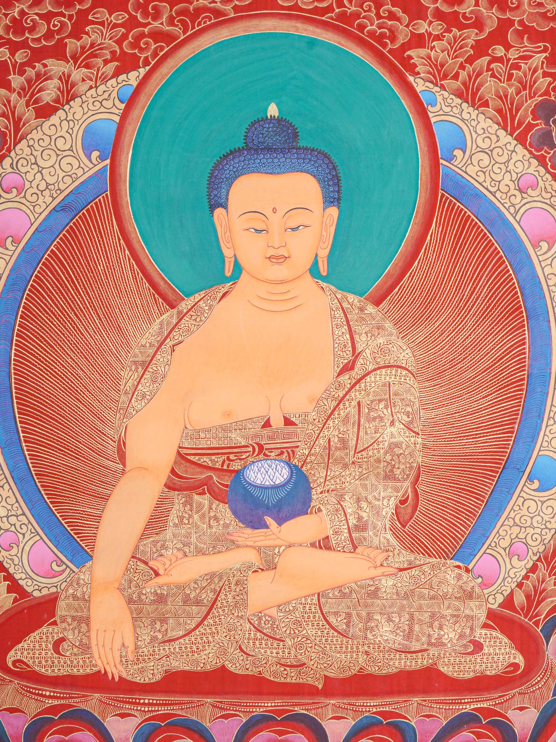Shakyamuni Buddha Thangka - Tibetan Painting