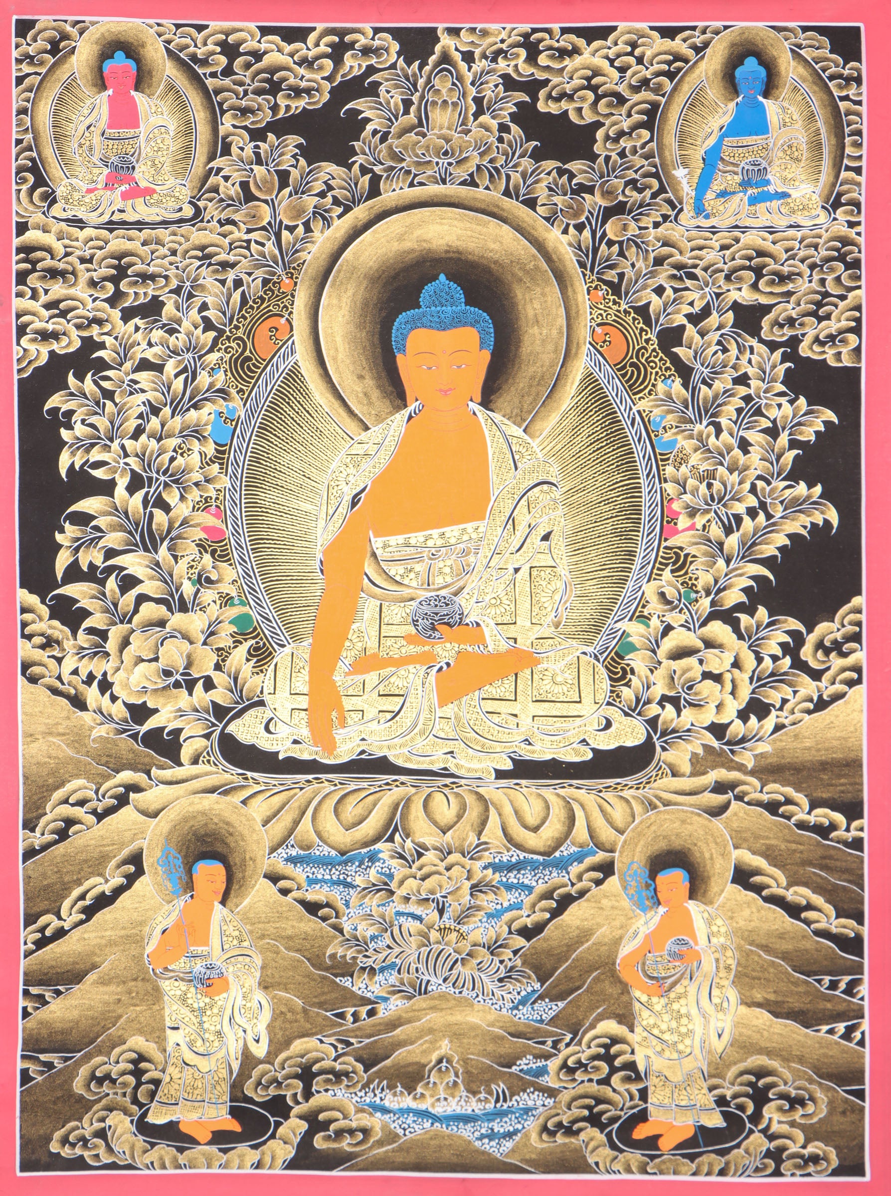 Shakyamuni Buddha Thangka for wall decor and enlightment.