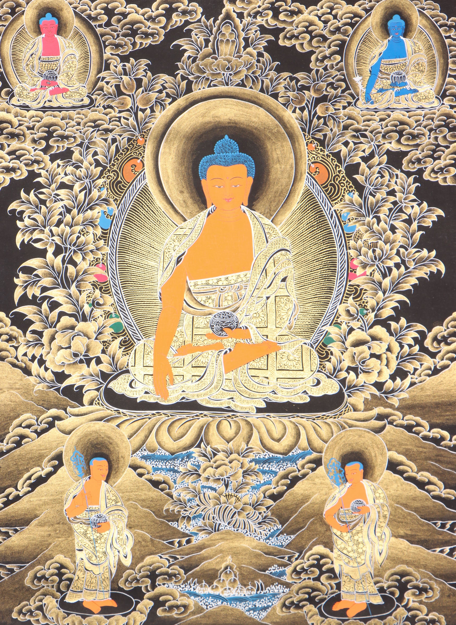 Shakyamuni Buddha Thangka for wall decor and enlightment.