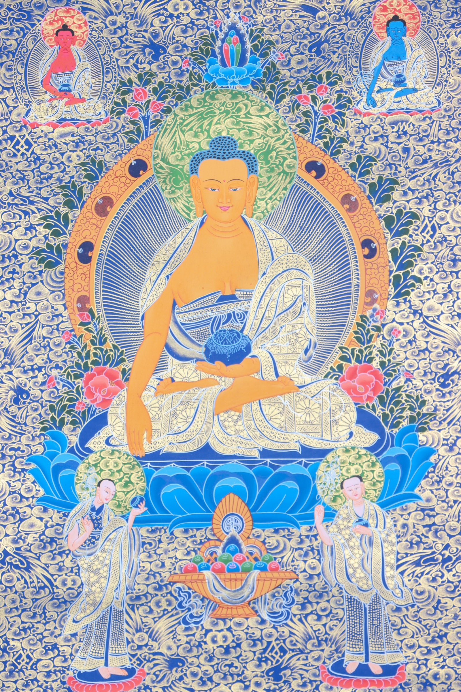 Shakyamuni Buddha Thangka Painting for meditative practices.