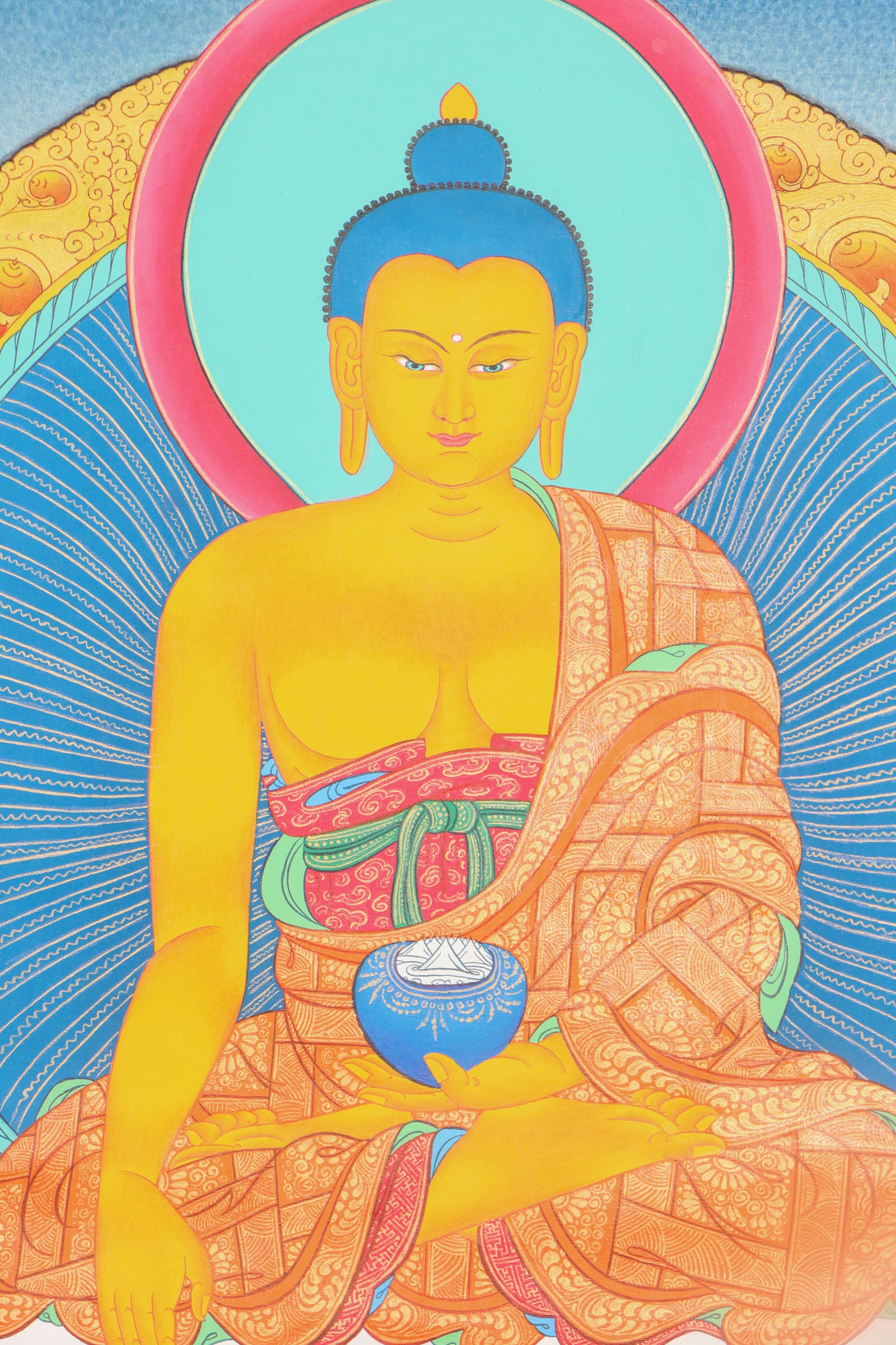 Shakyamuni Buddha Thangka for meditation.