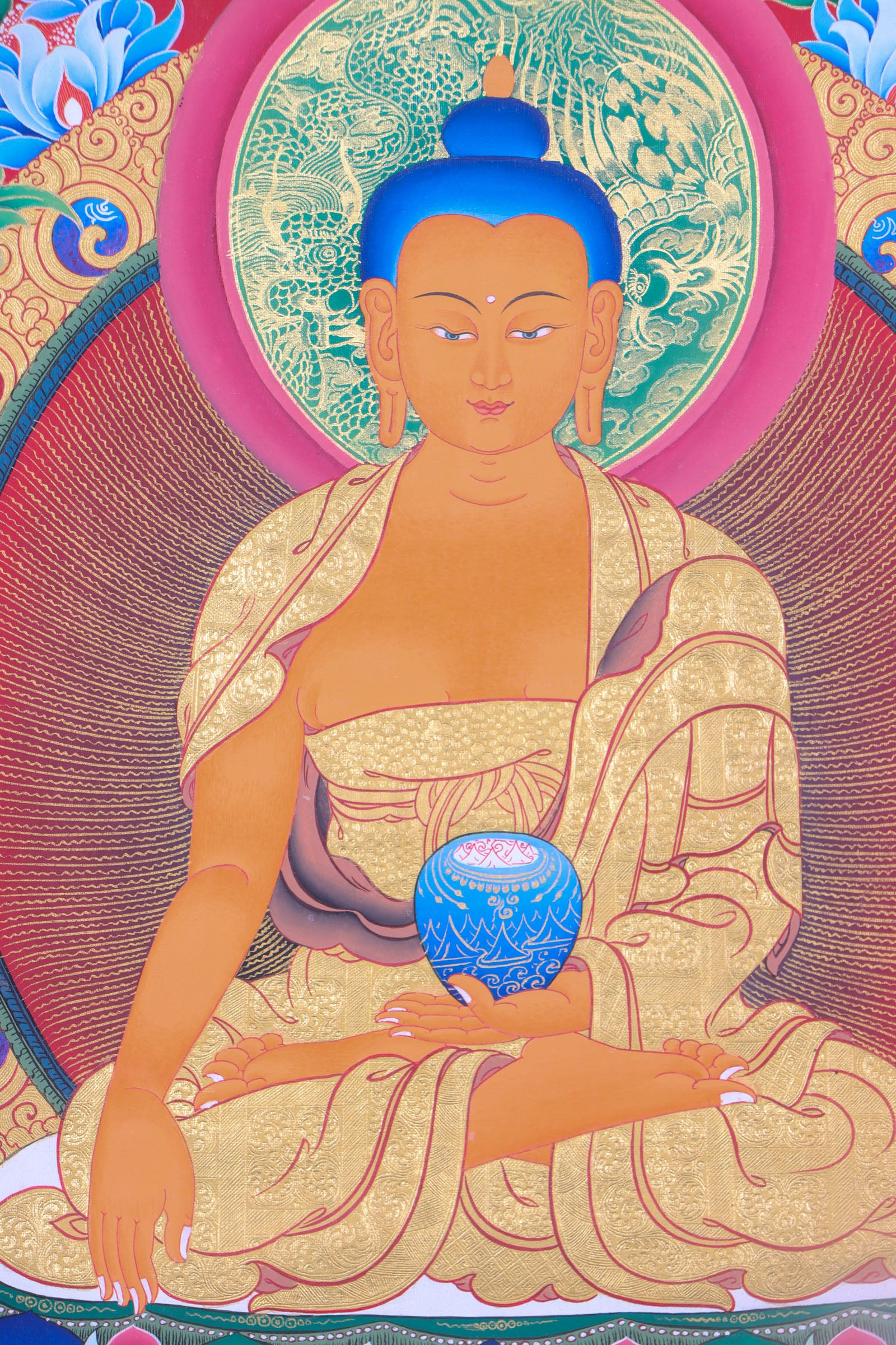 Shakyamuni Buddha Thangka Painting for buddhist teaching.