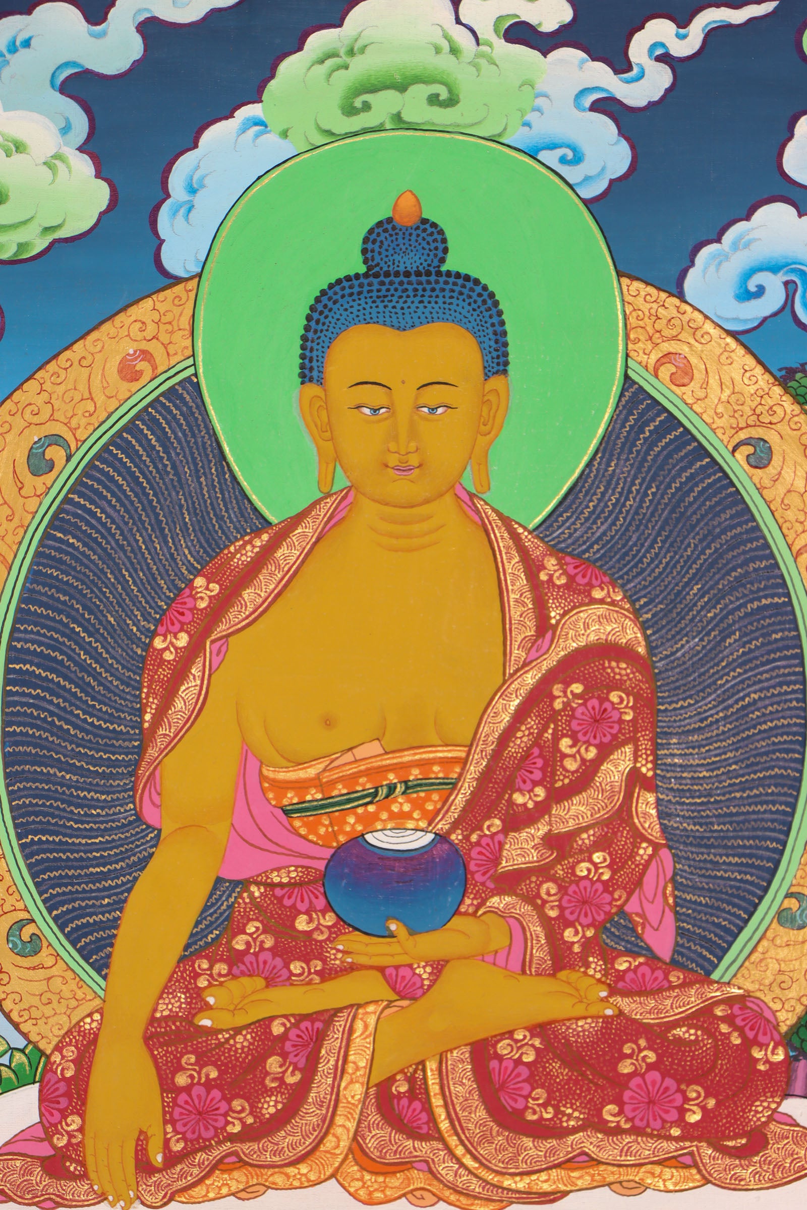 Shakyamuni Buddha Thangka Painting for enlightment.