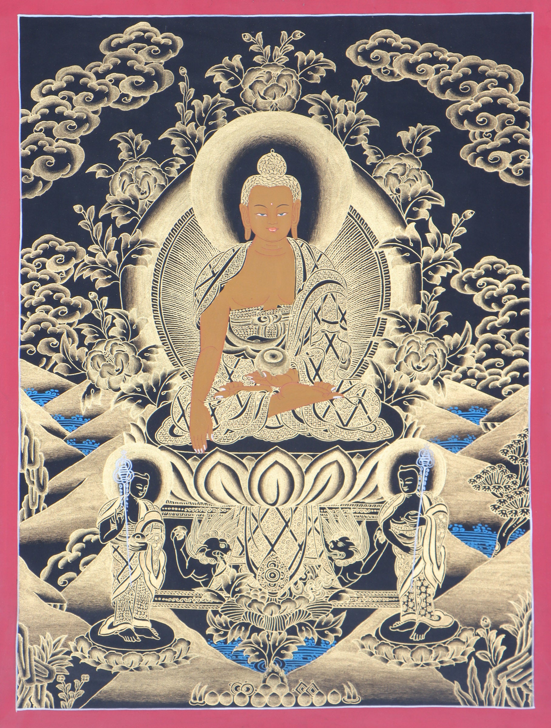 Shakyamuni Buddha Thangka Painting - Lucky Thanka