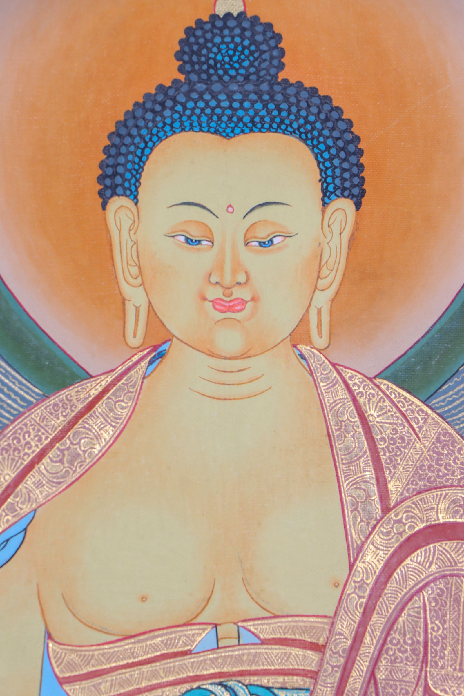 Shakyamuni Buddha Thangka Painting for meditation.