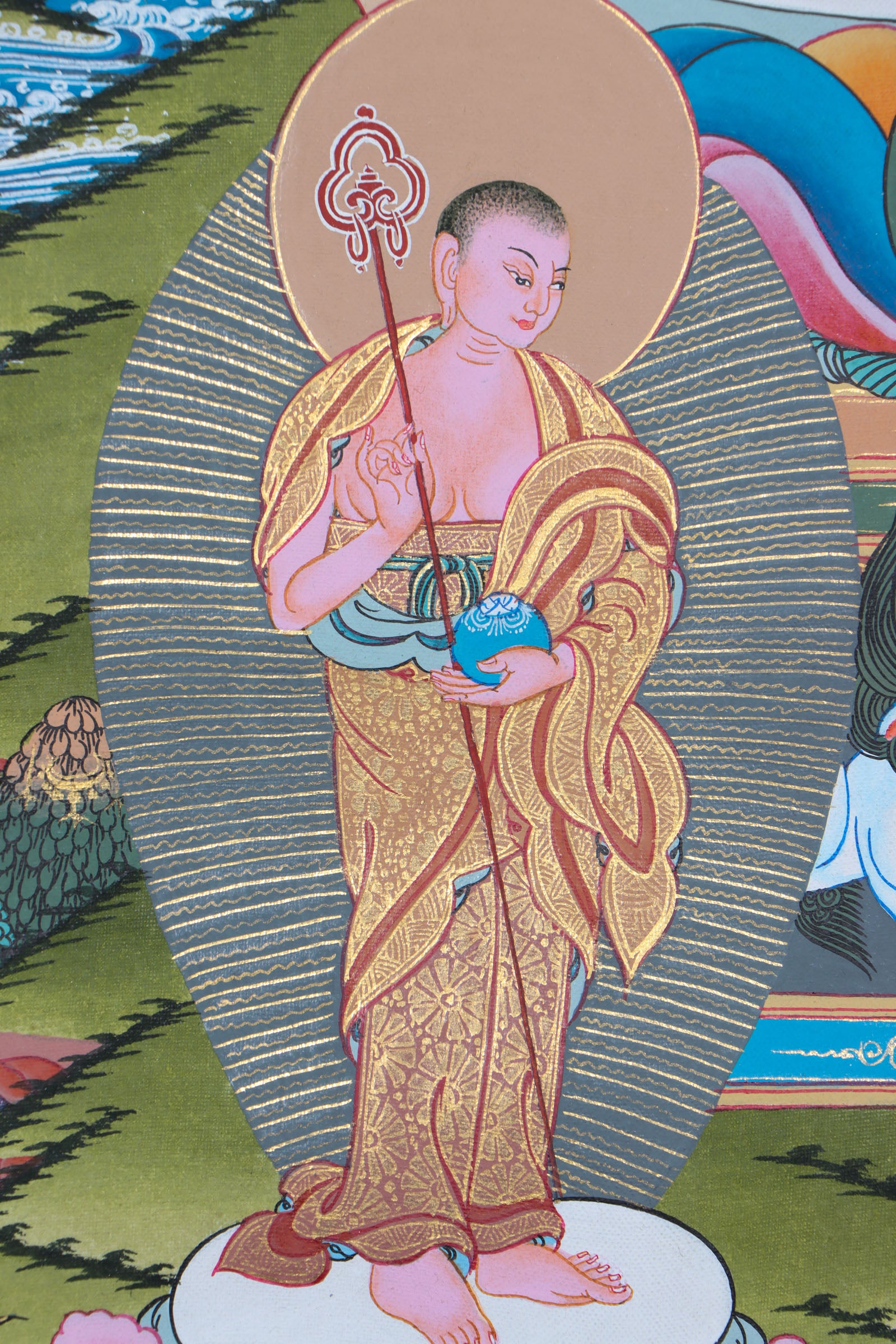 Shakyamuni Buddha Thangka Painting for meditation.