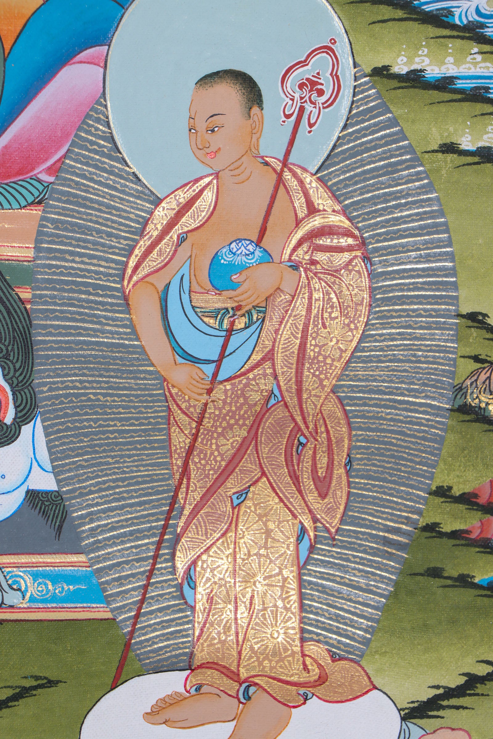 Shakyamuni Buddha Thangka Painting for meditation.