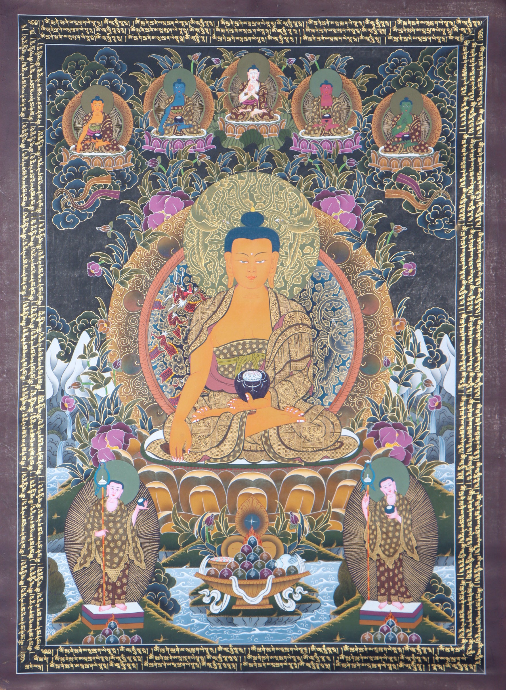 Shakyamuni Buddha Thangka for meditation.