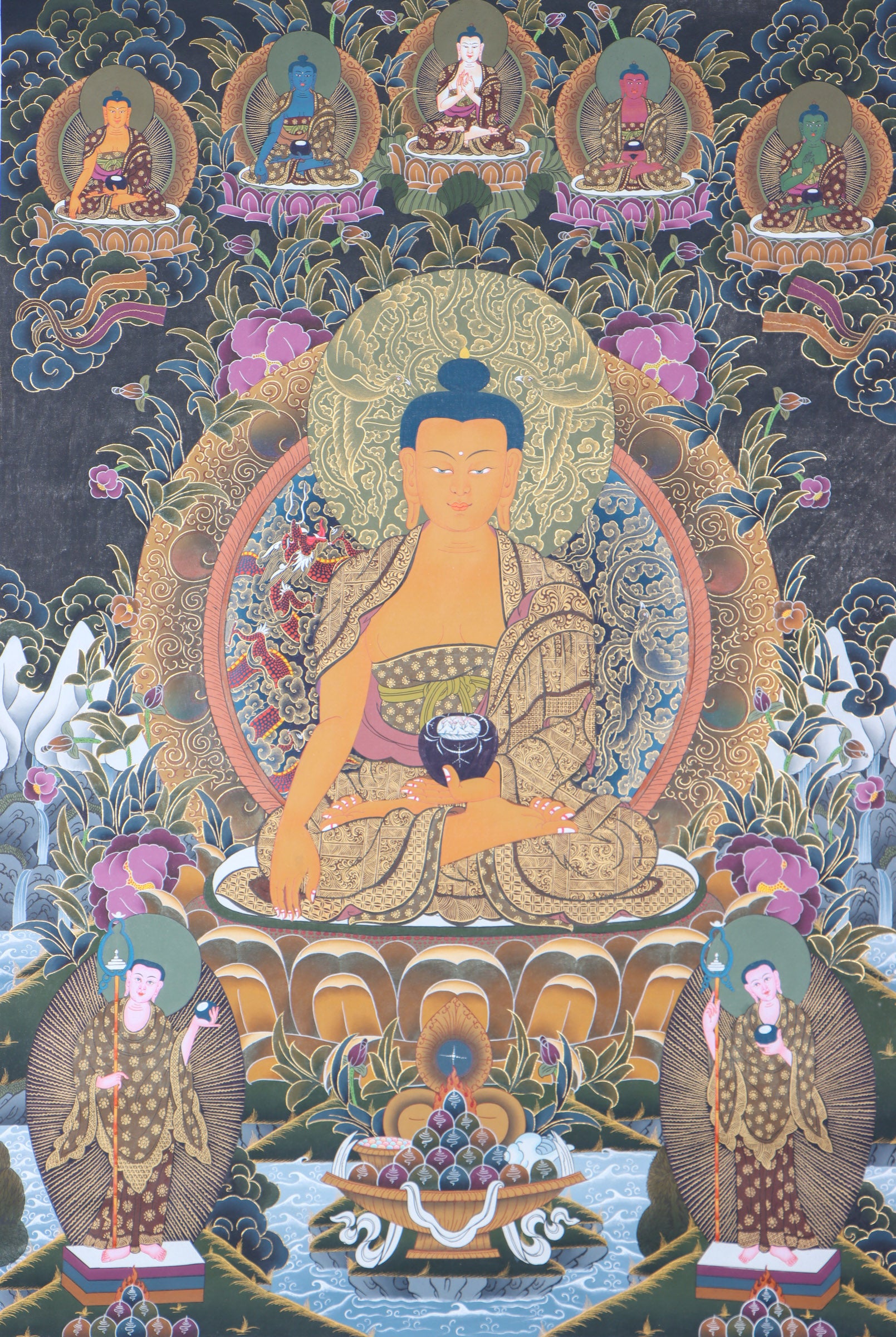 Shakyamuni Buddha Thangka for meditation.