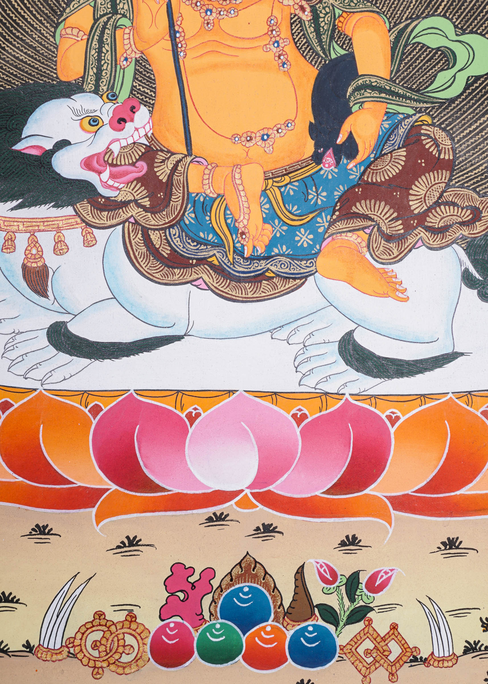Handpainted Zambala Thangka Painting