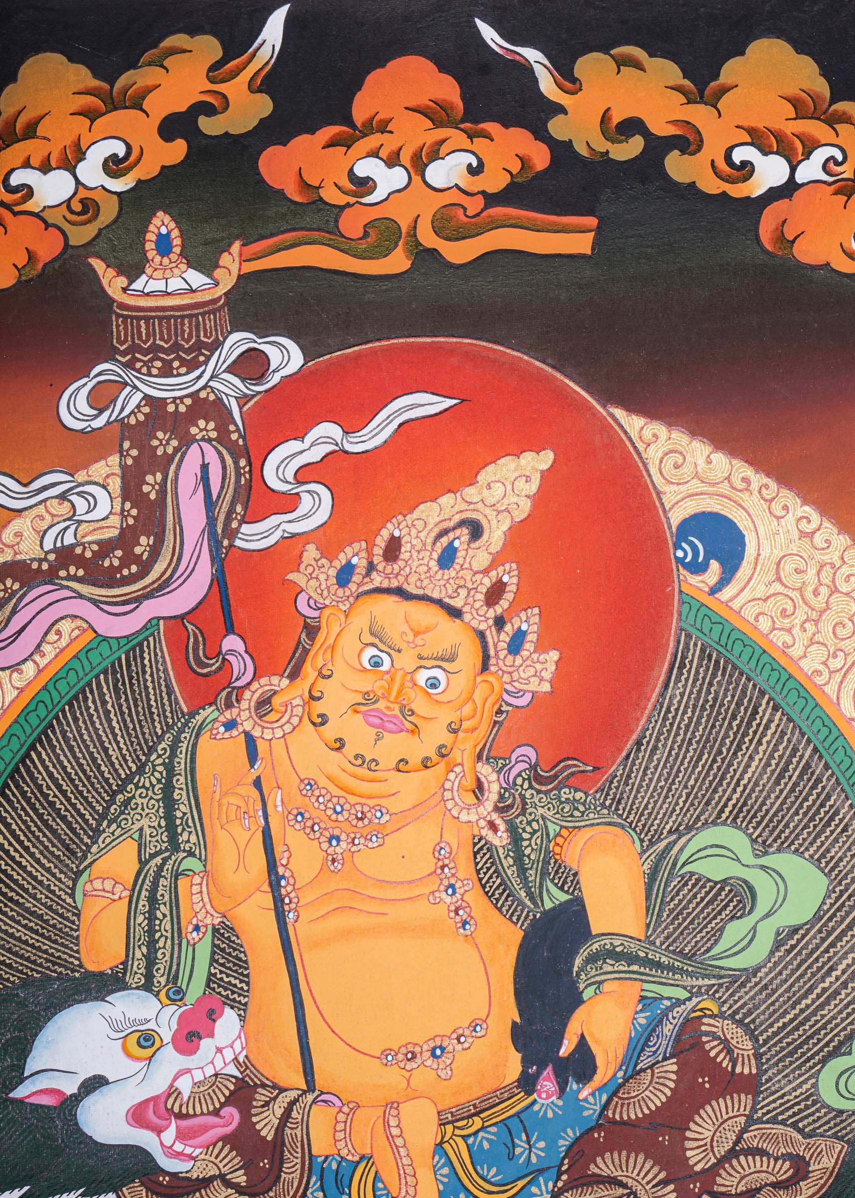 Handpainted Zambala Thangka Painting
