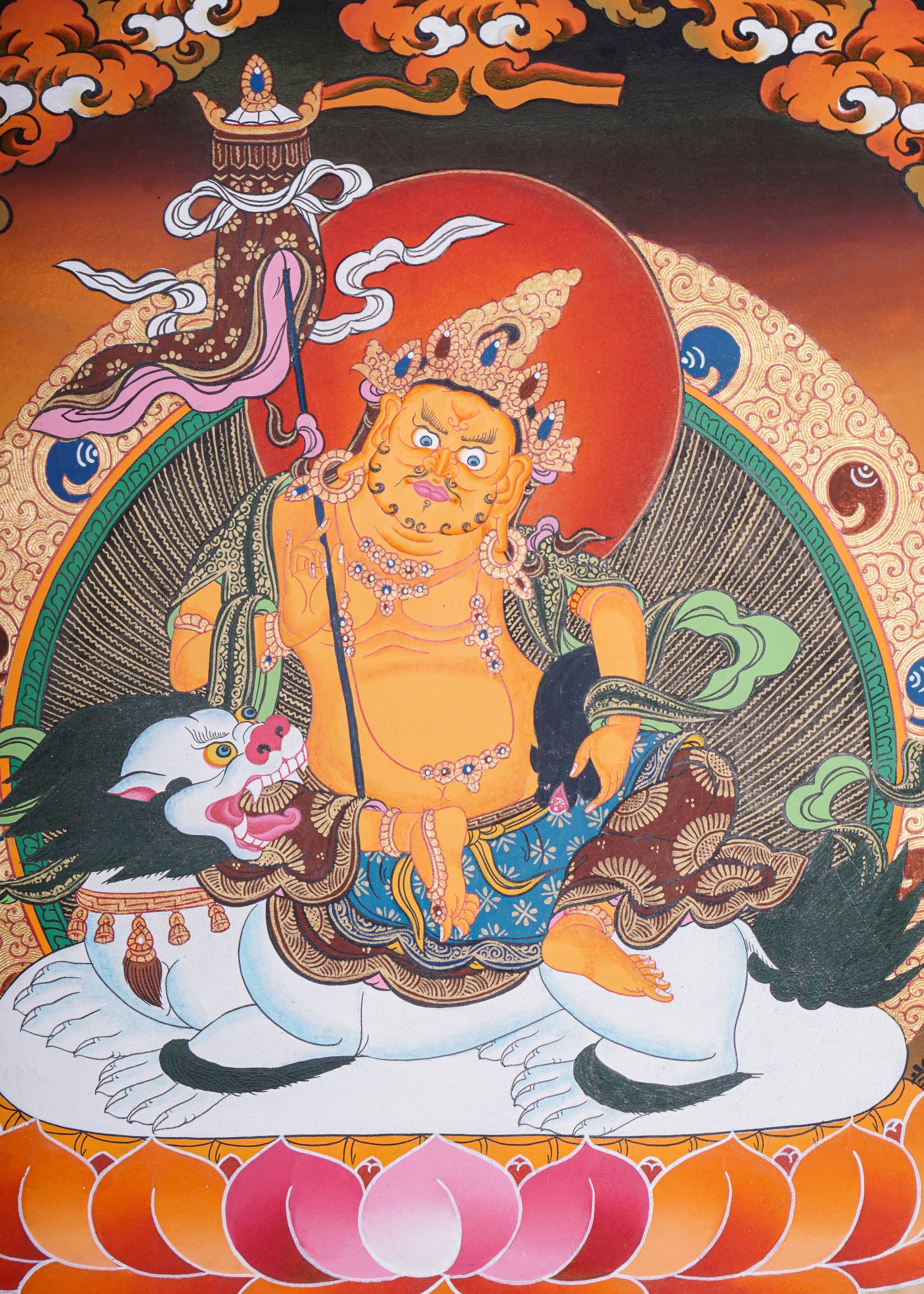 Handpainted Zambala Thangka Painting