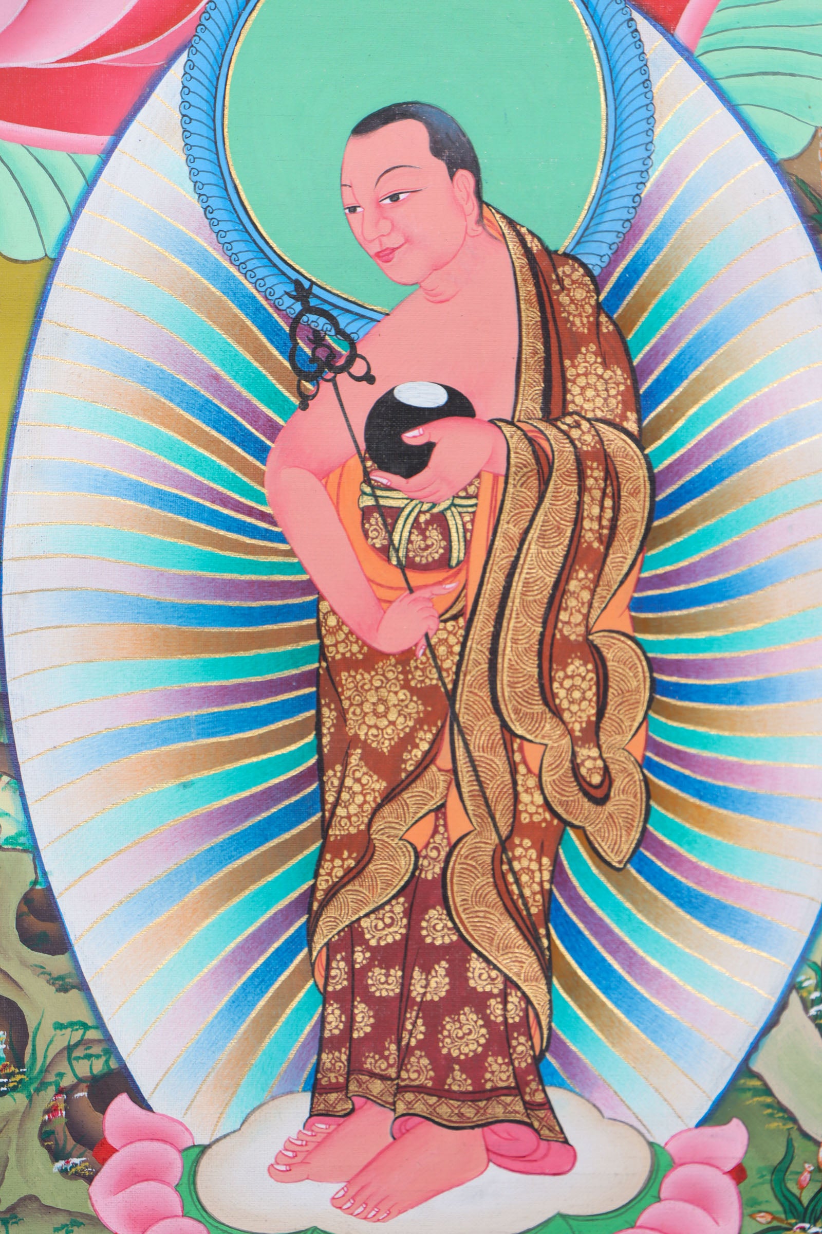 1000 Buddha Thangka Painting for enlightenment and infinite knowledge of Buddha.