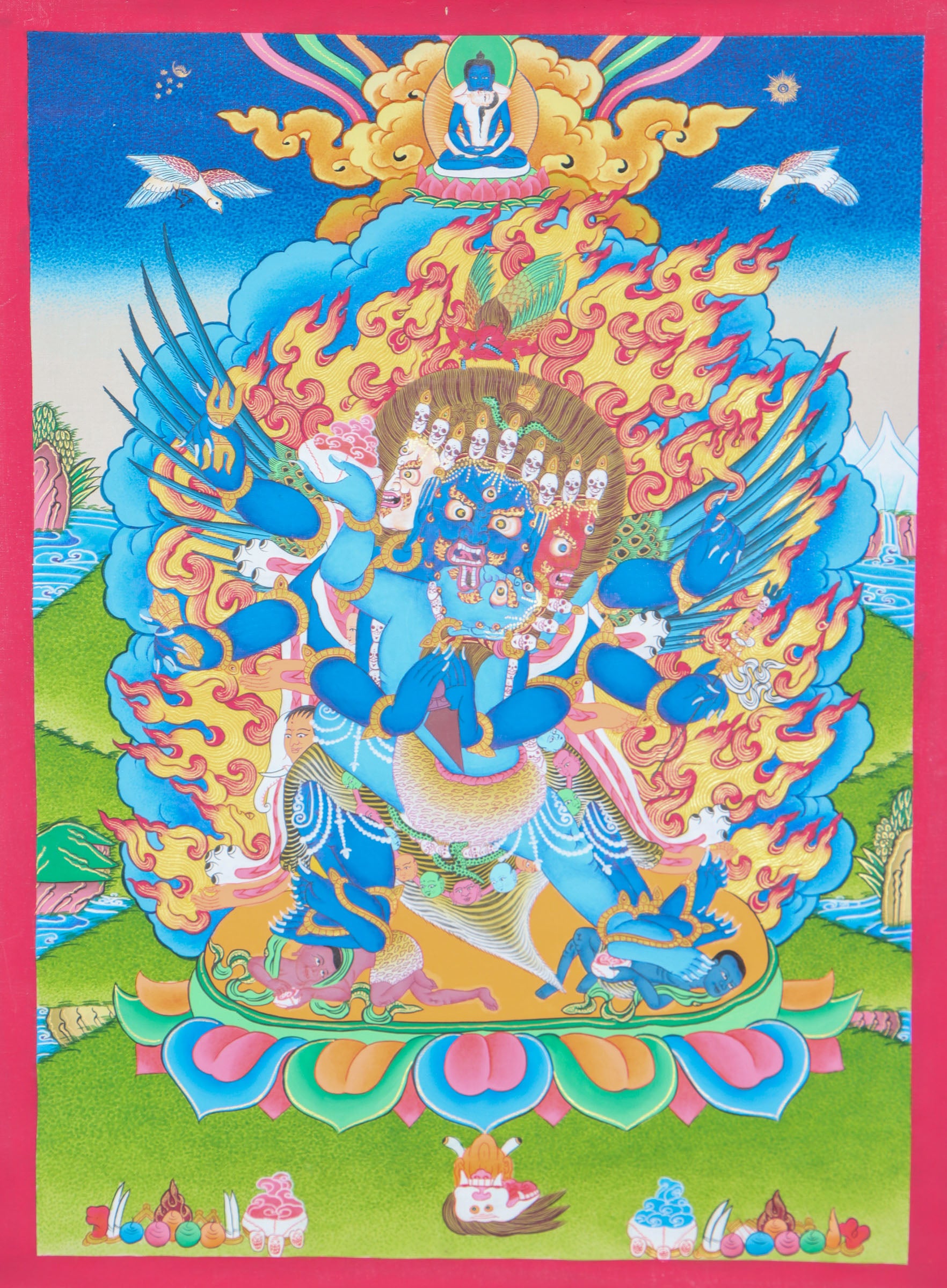 Vajrakilaya Thangka Painting for spiritual growth.