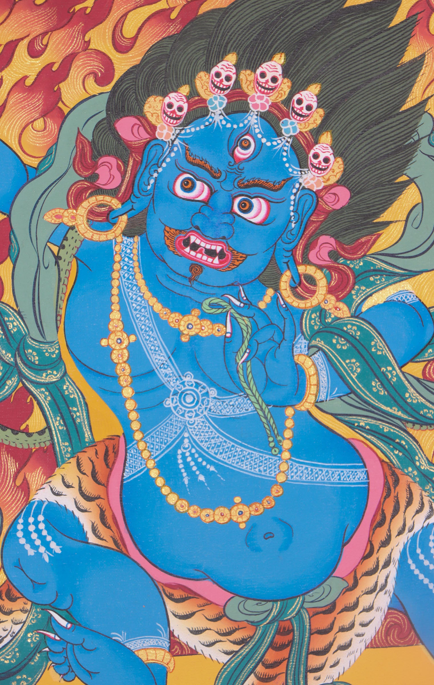Vajrapani Thangka Painting for protection.