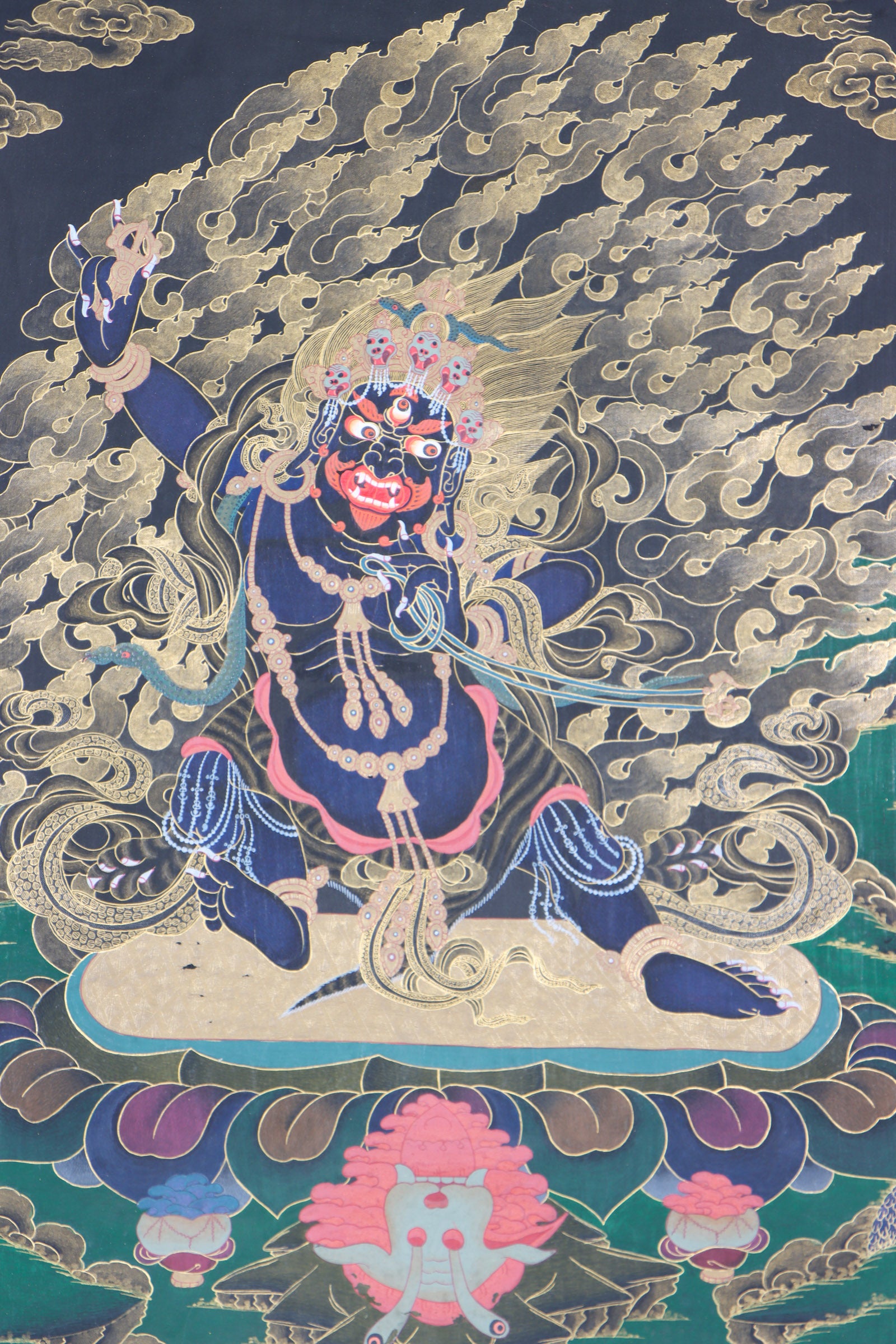 Vajrapani Thangka Painting for wall decor.