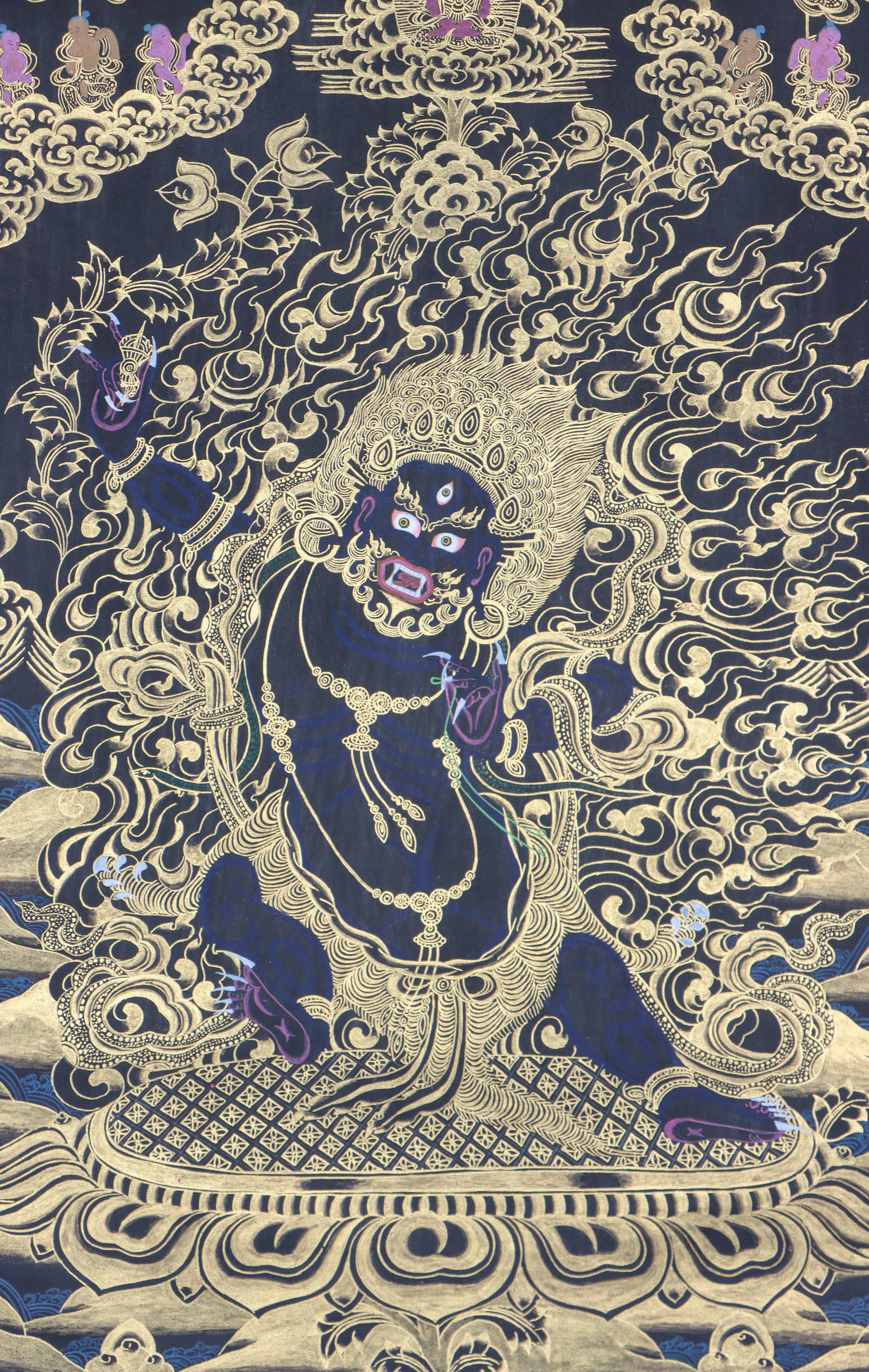 Vajrapani Thangka Painting for power and wisdom.