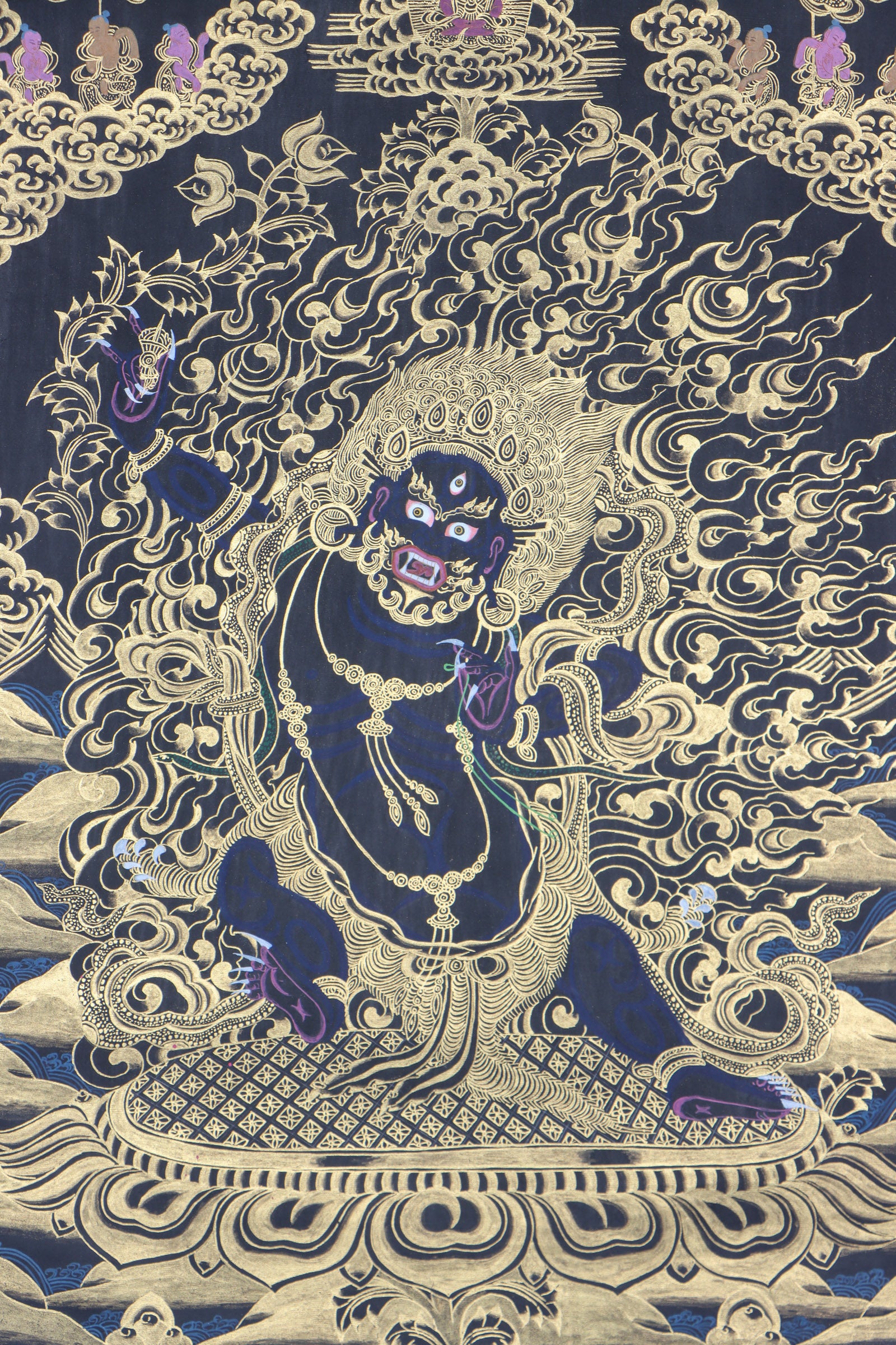 Vajrapani Thangka Painting for power and wisdom.