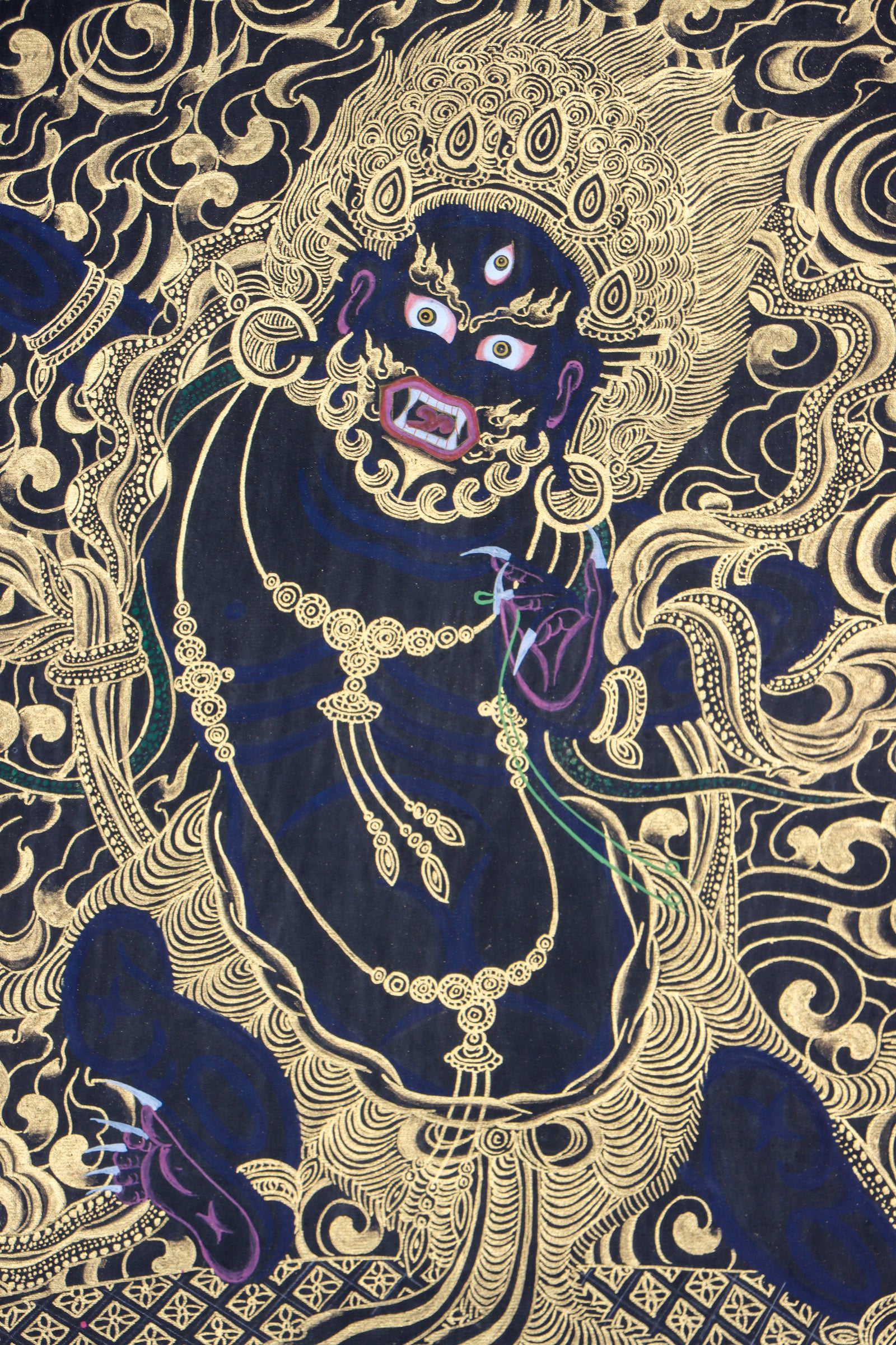 Vajrapani Thangka Painting for power and wisdom.