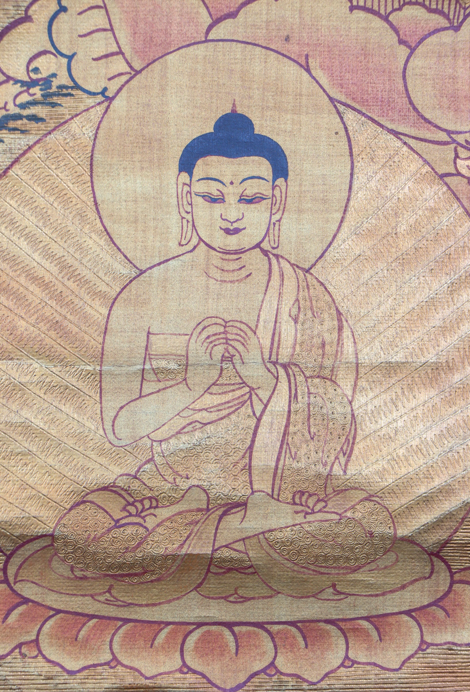 Antique Vajrasattva Thangka Painting for spiritual practices.