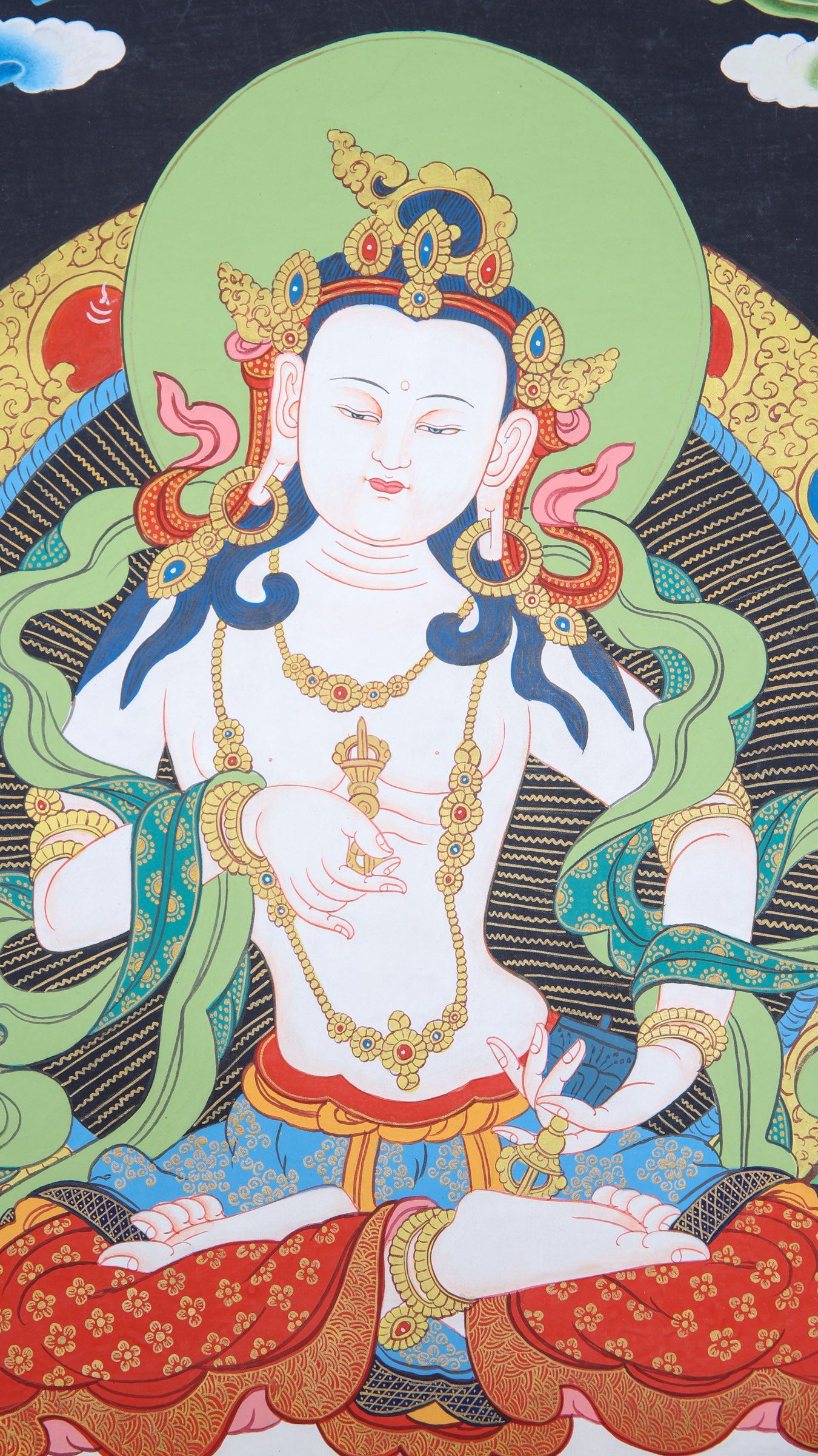 Vajrasattva Thangka Painting for purification practices.